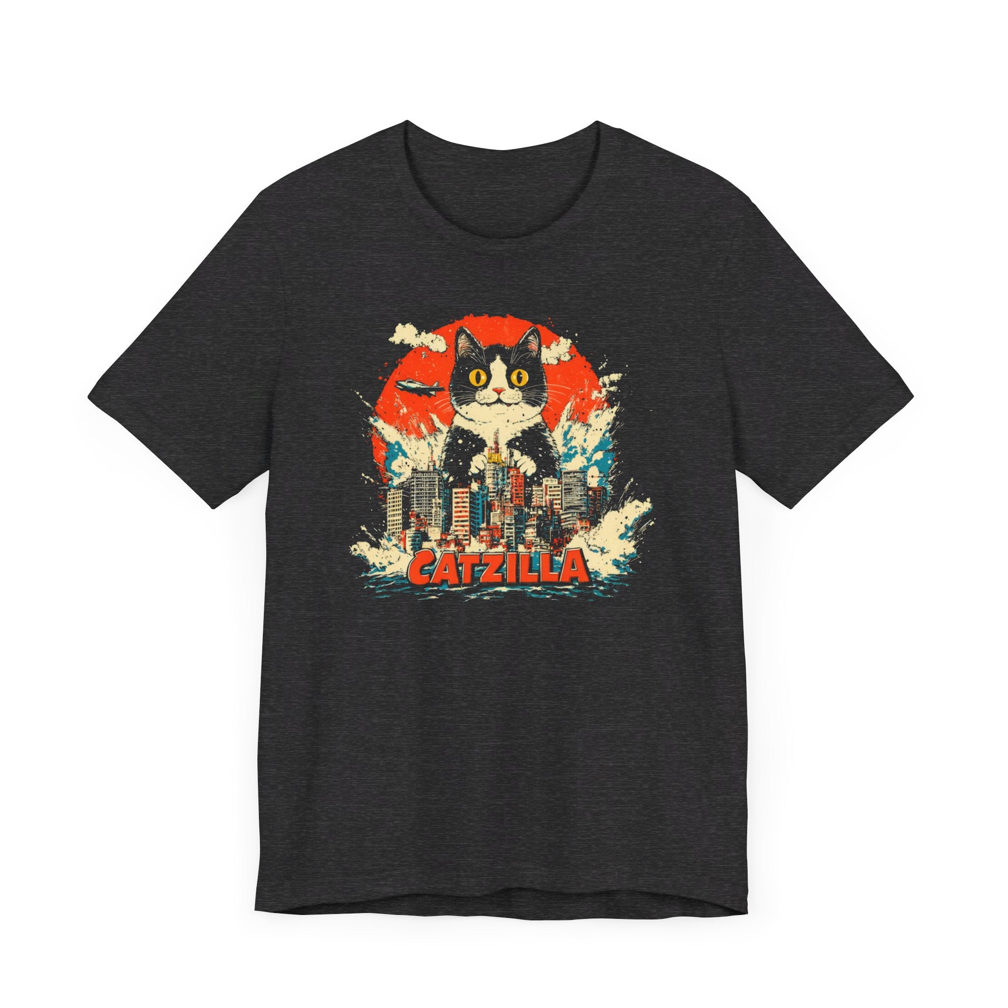 Catzilla City Smash T-Shirt Funny Cat Graphic Design