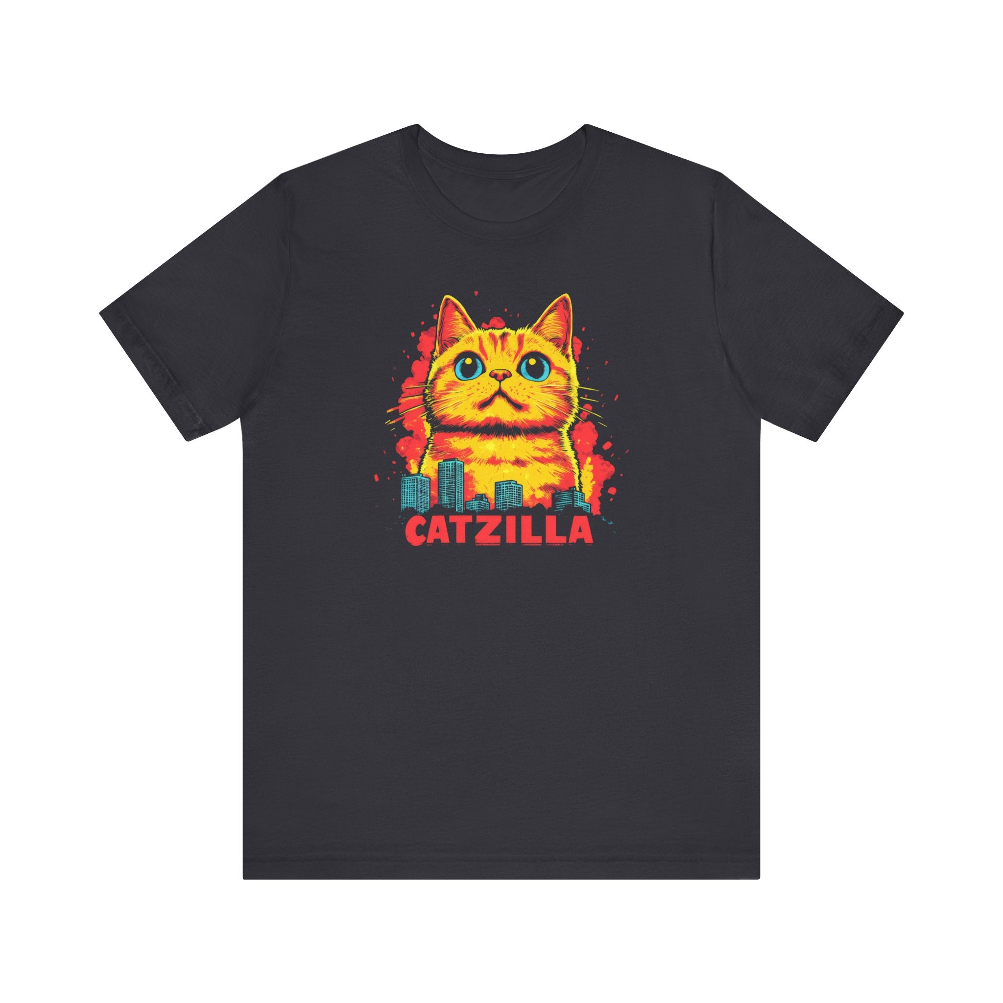 Catzilla Cute Chaos T-Shirt Adorable Cat City Design