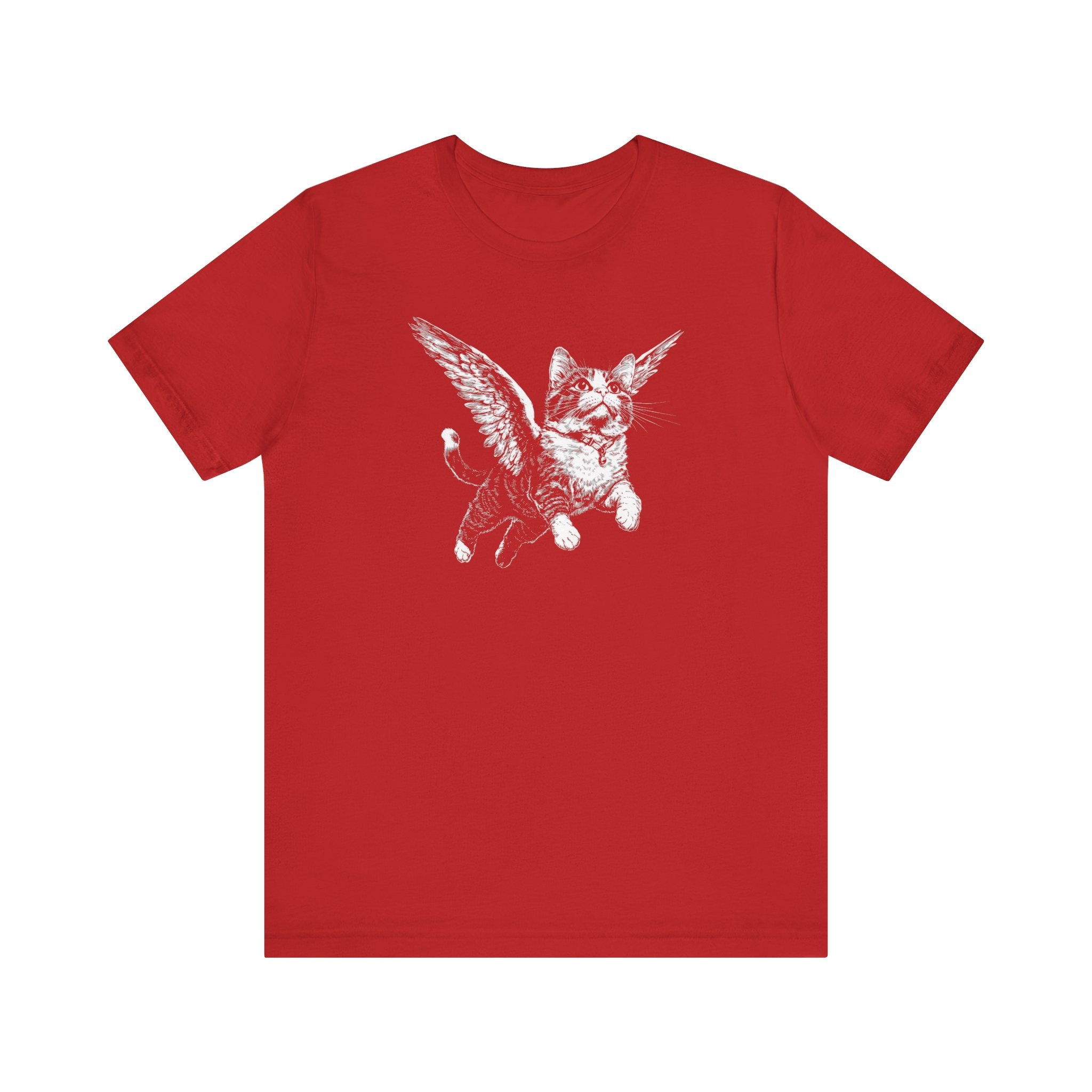 Flying Cat with Wings Graphic T-Shirt