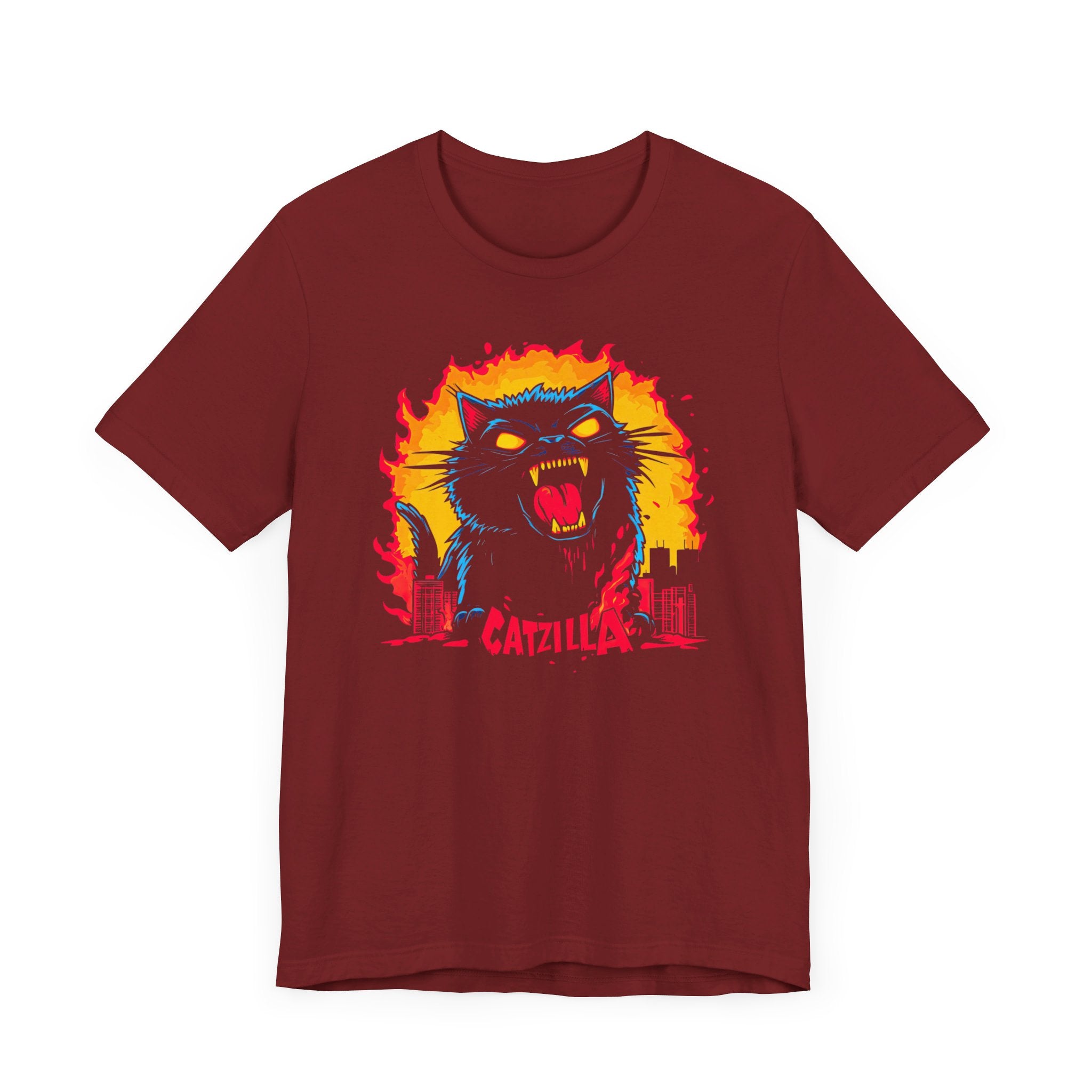 Catzilla Fury T-Shirt Fierce Cat Attack Design