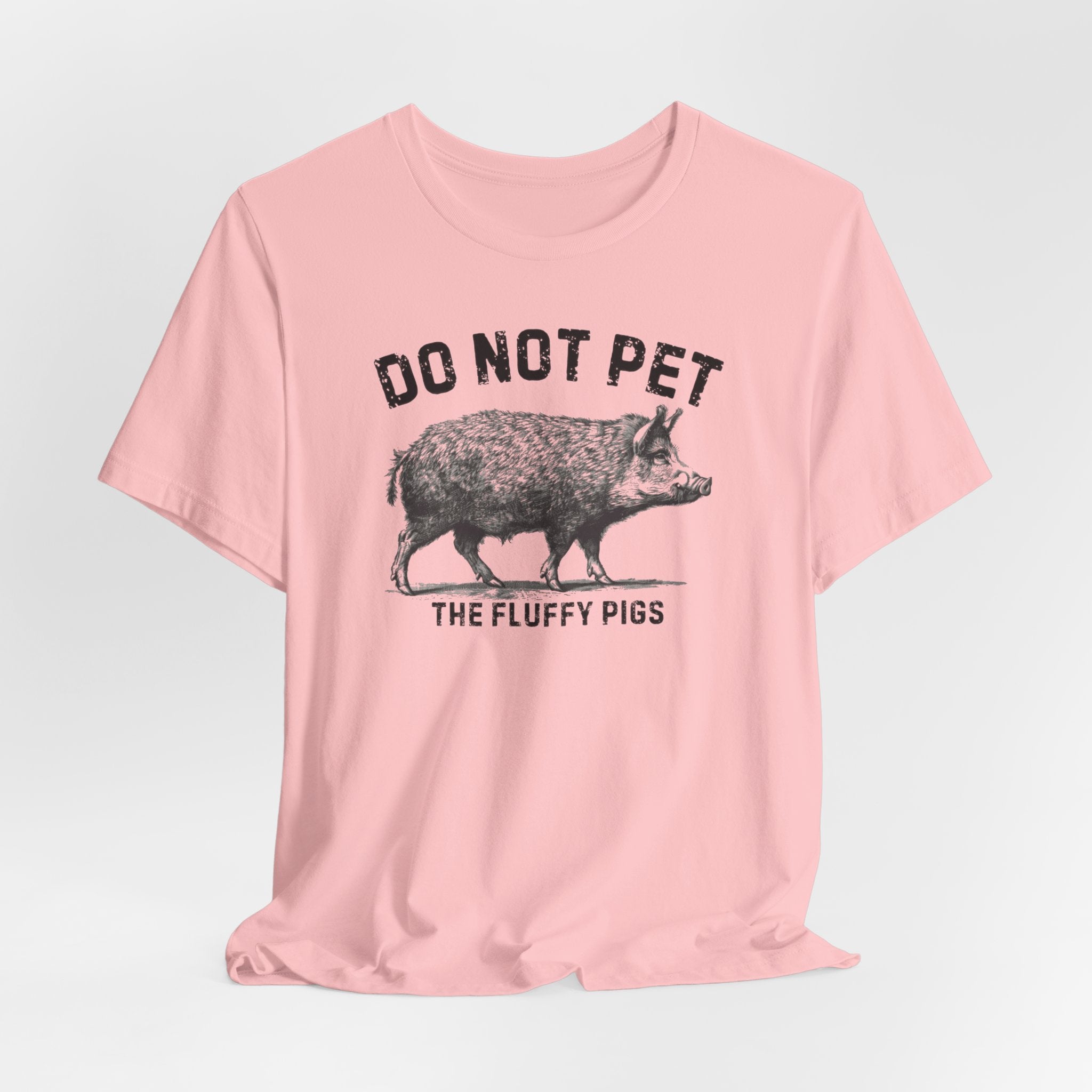 Do Not Pet The Fluffy Pigs Shirt Funny Animal Lover Tee