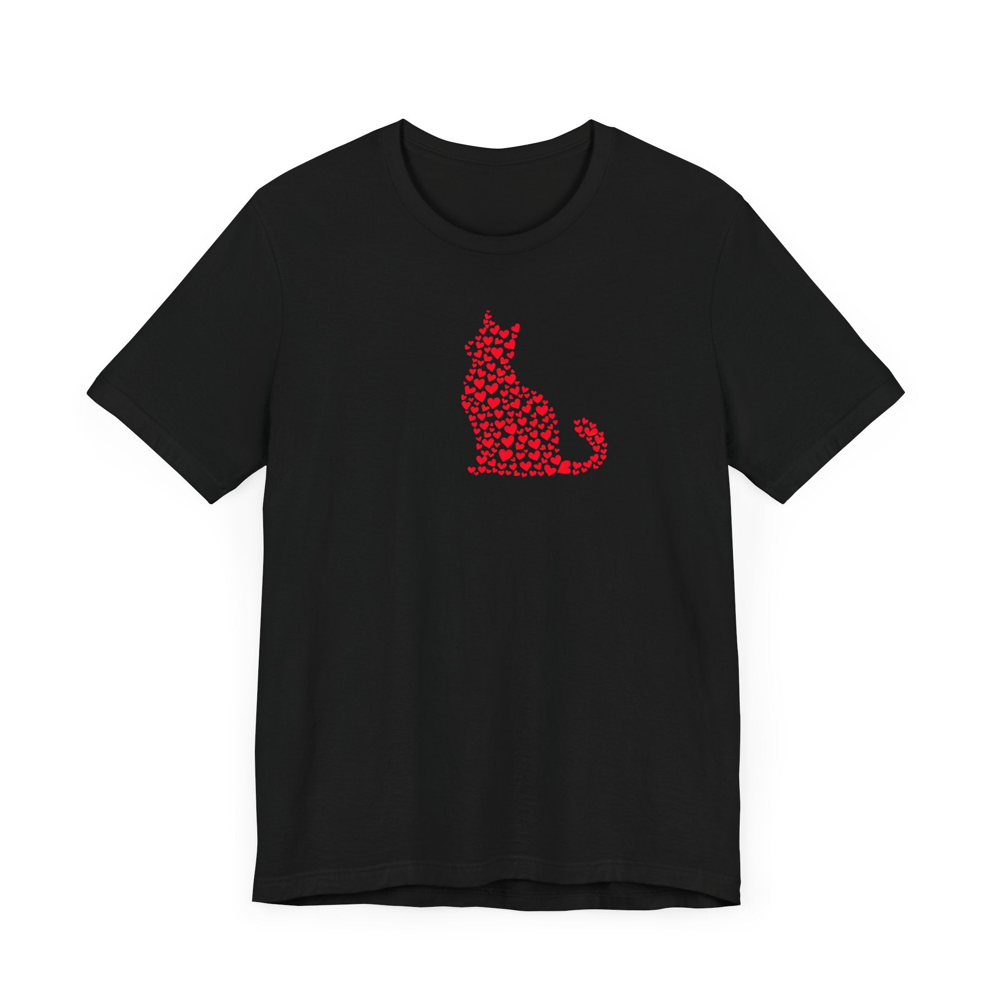 Heart Cat Silhouette T-Shirt