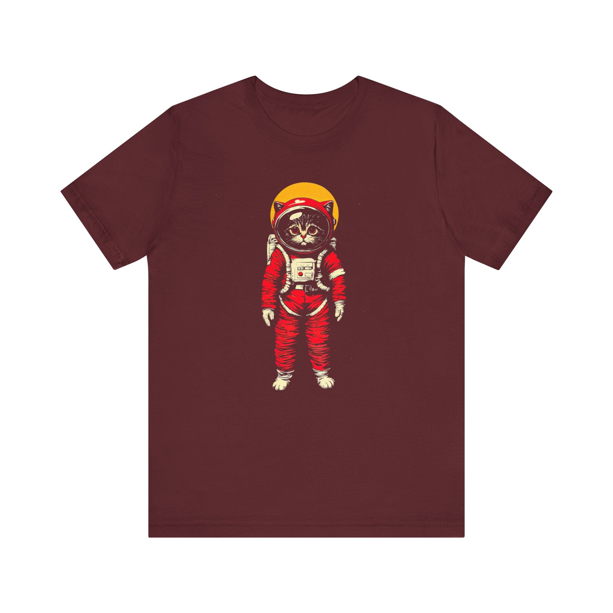 Sunset Cat Astronaut Graphic Tee