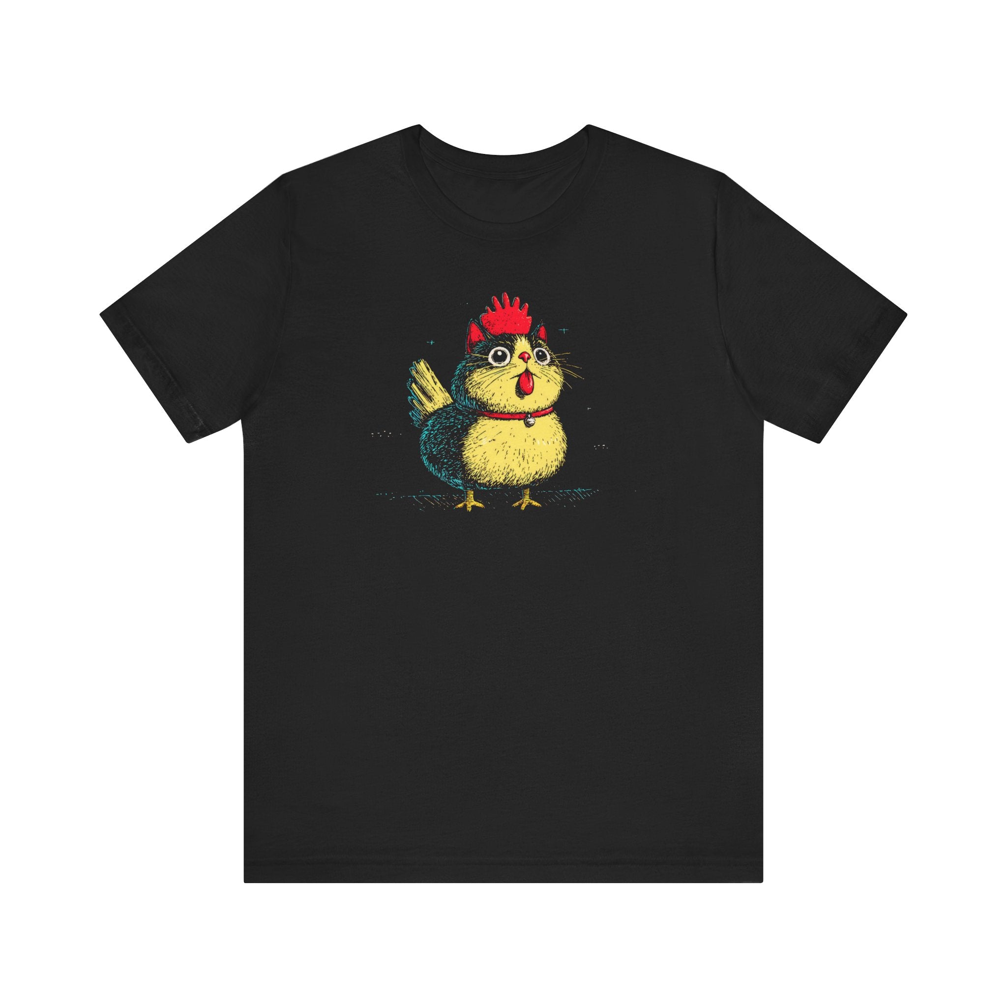 Whimsical Chicken Cat T-Shirt