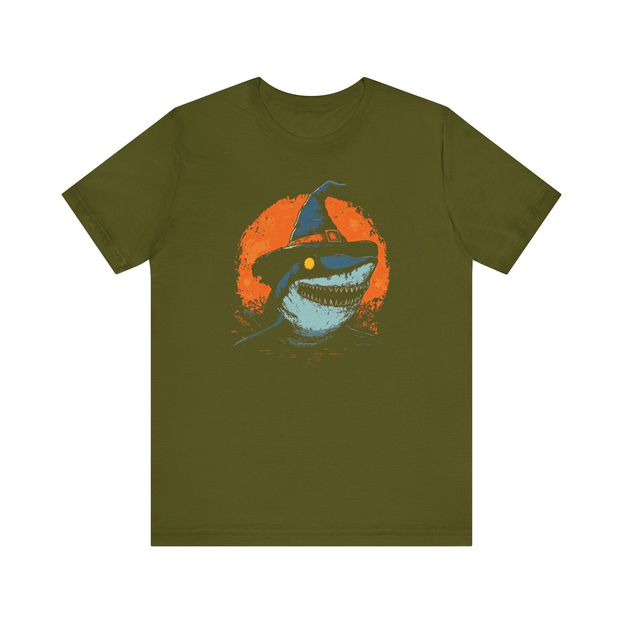 Halloween Shark T-Shirt Spooky Witch Shark Tee