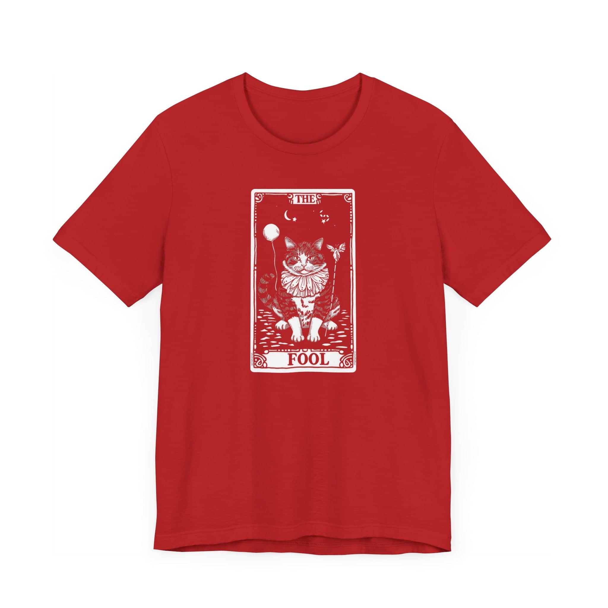 The Fool Tarot Card Cat Graphic Tee