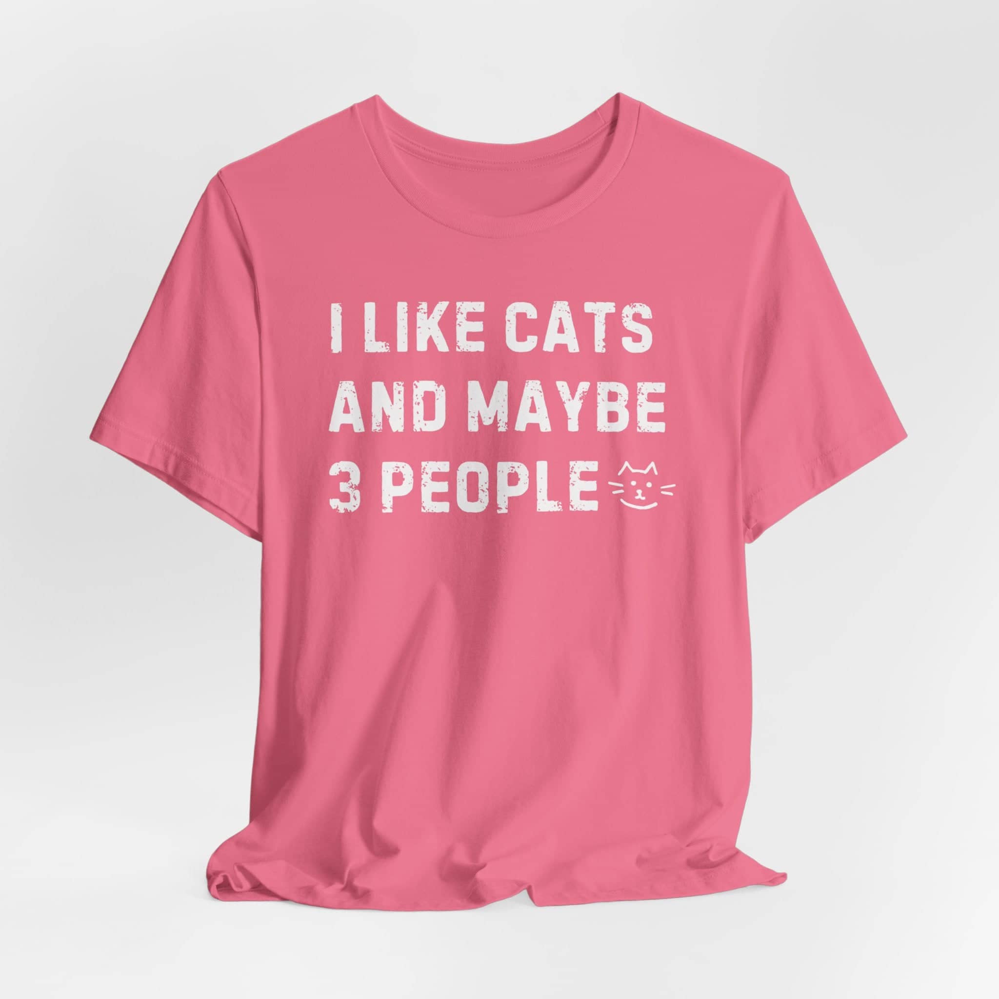 I Like Cats and Maybe 3 People Funny Tee