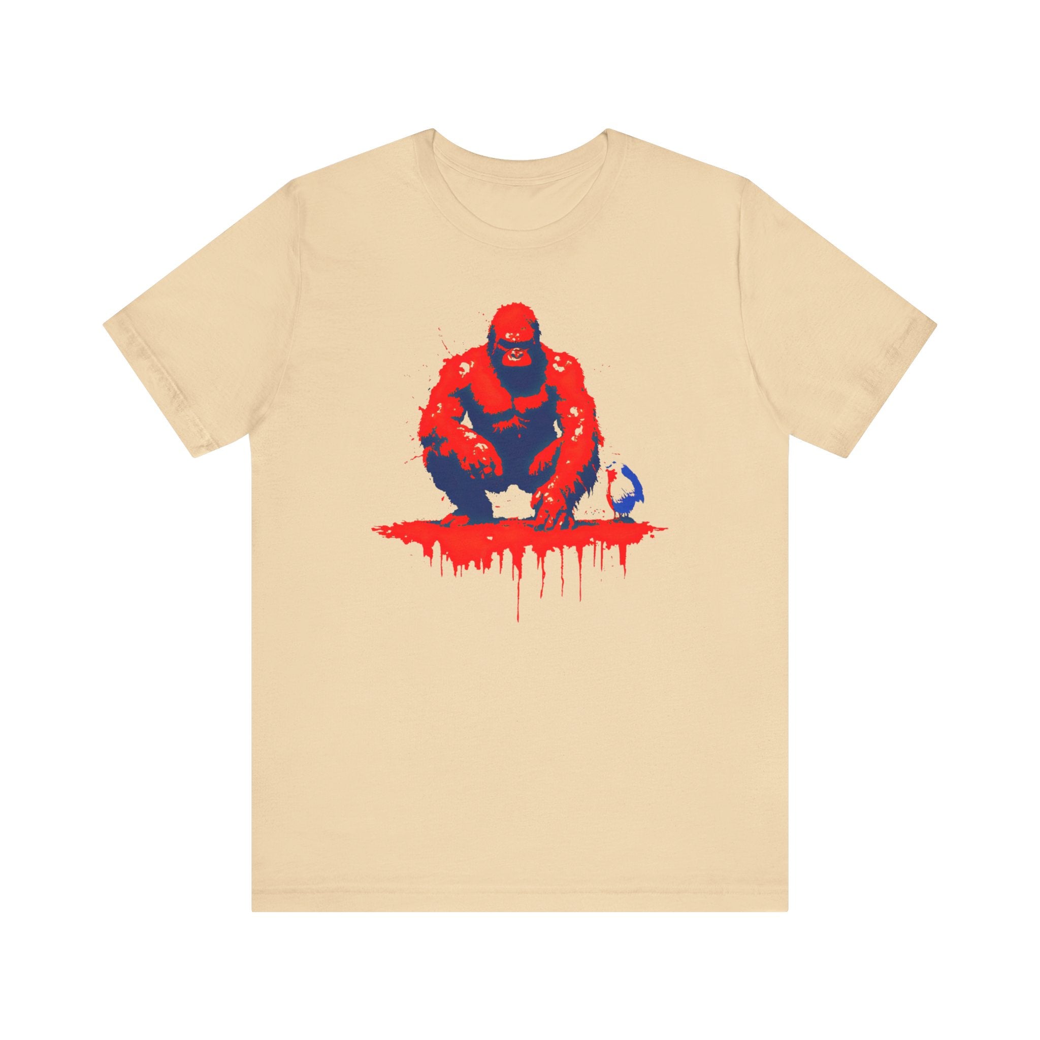 Bold Red Bigfoot T-Shirt Artistic and Unique Design