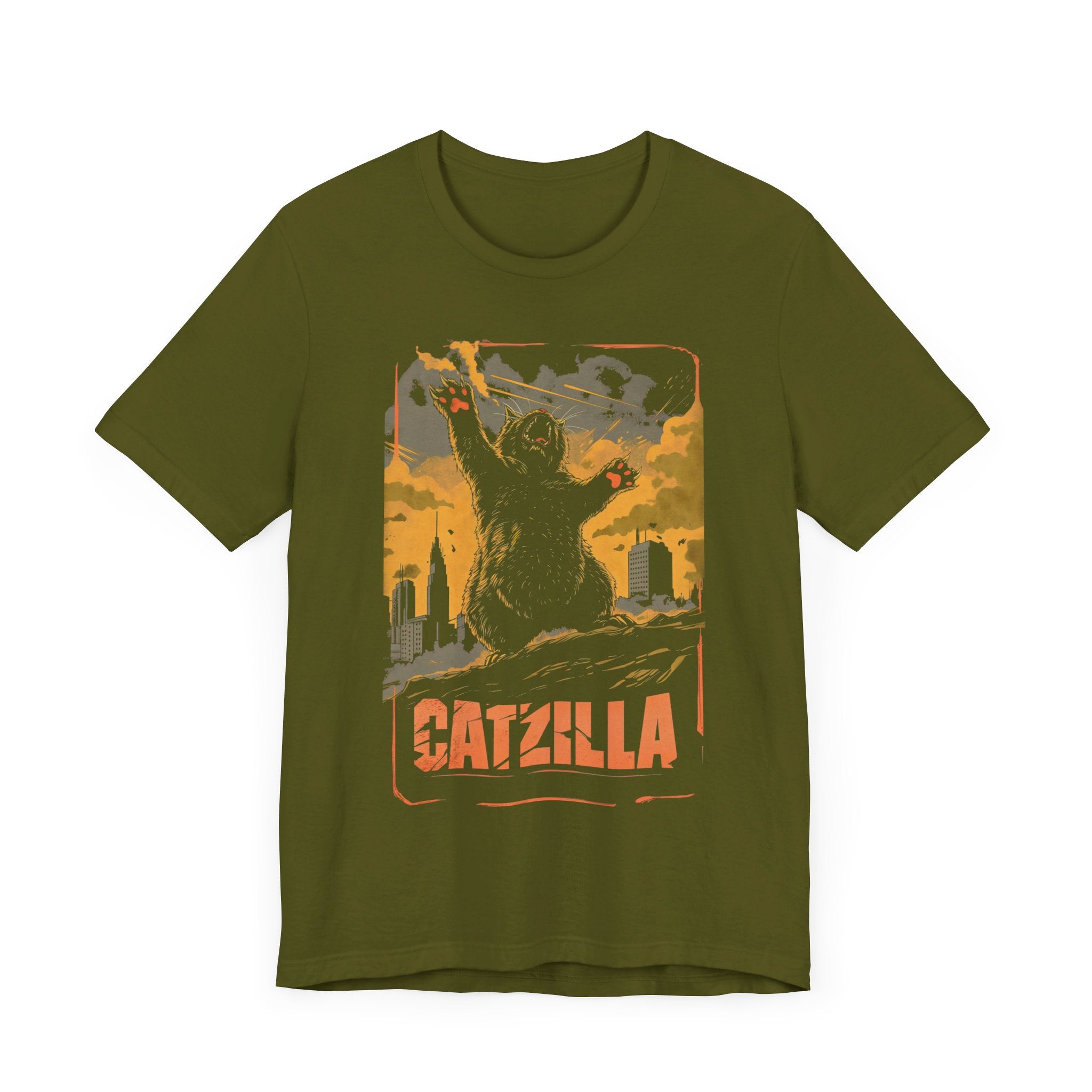 Catzilla Rise T-Shirt Epic Cat Monster Design