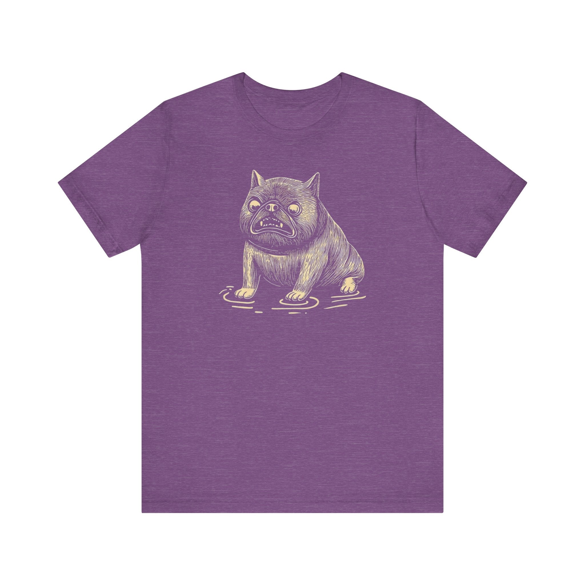 Grumpy Bulldog in a Puddle T-Shirt