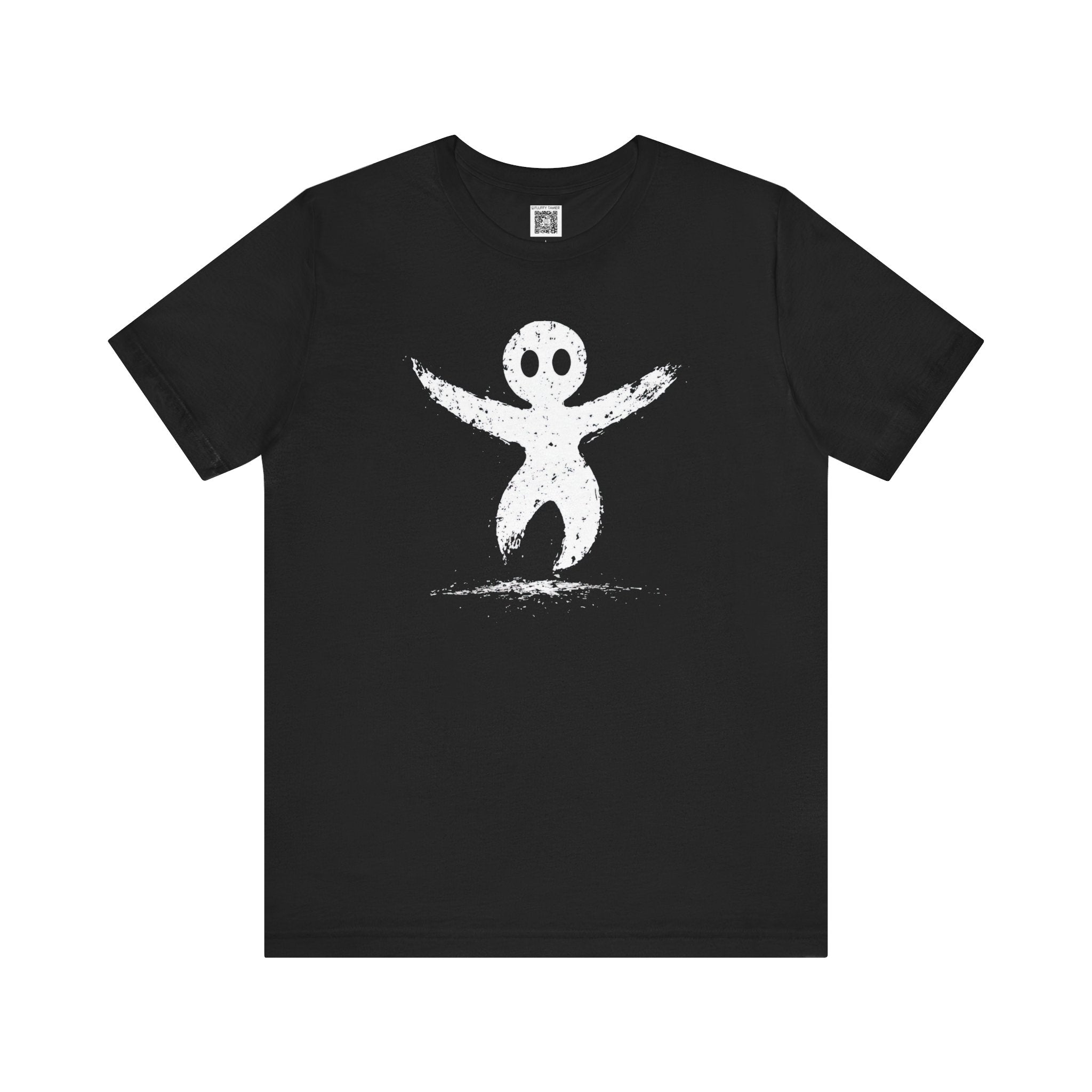 Black Graphic Tee with Unique Design