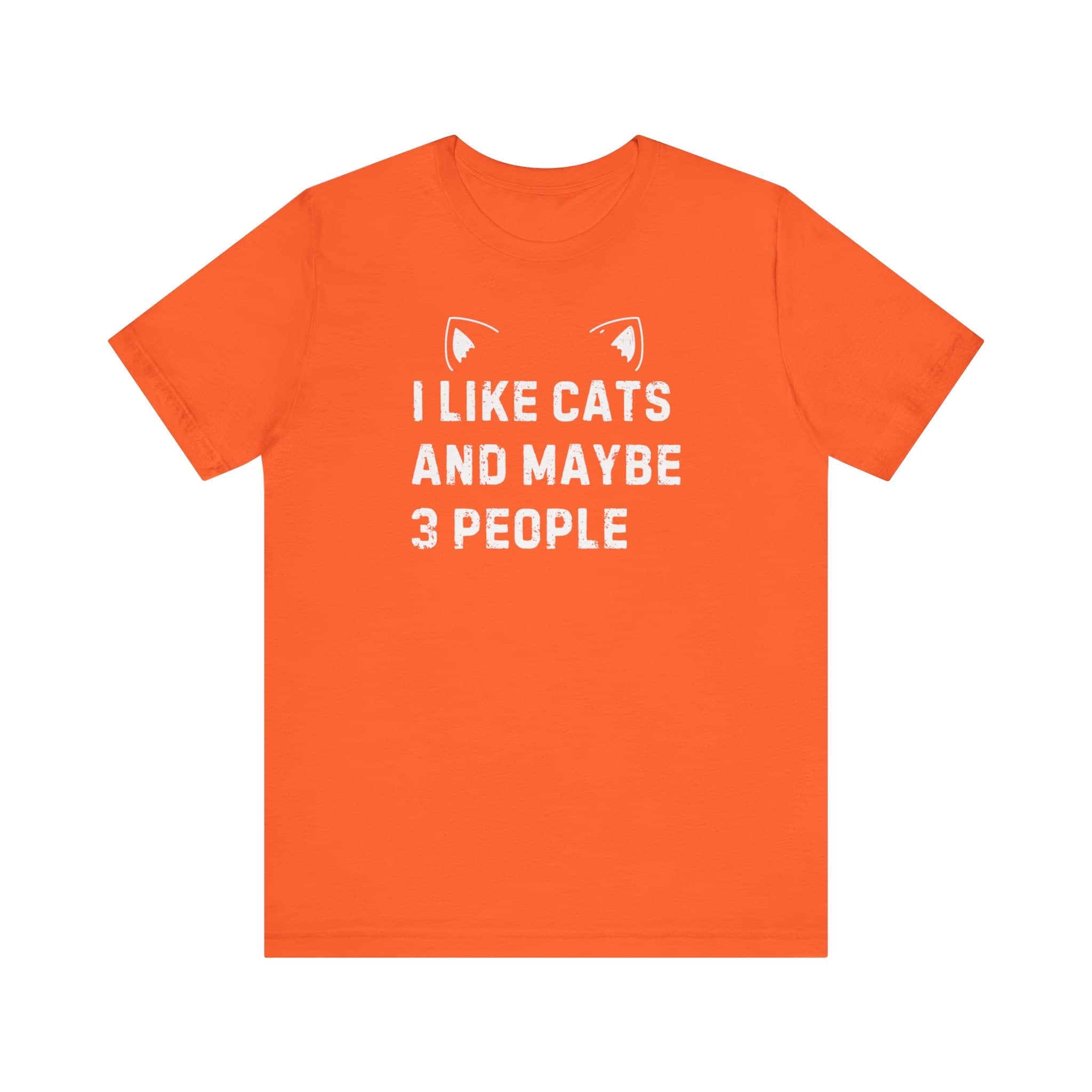 I Like Cats and Maybe 3 People T-Shirt