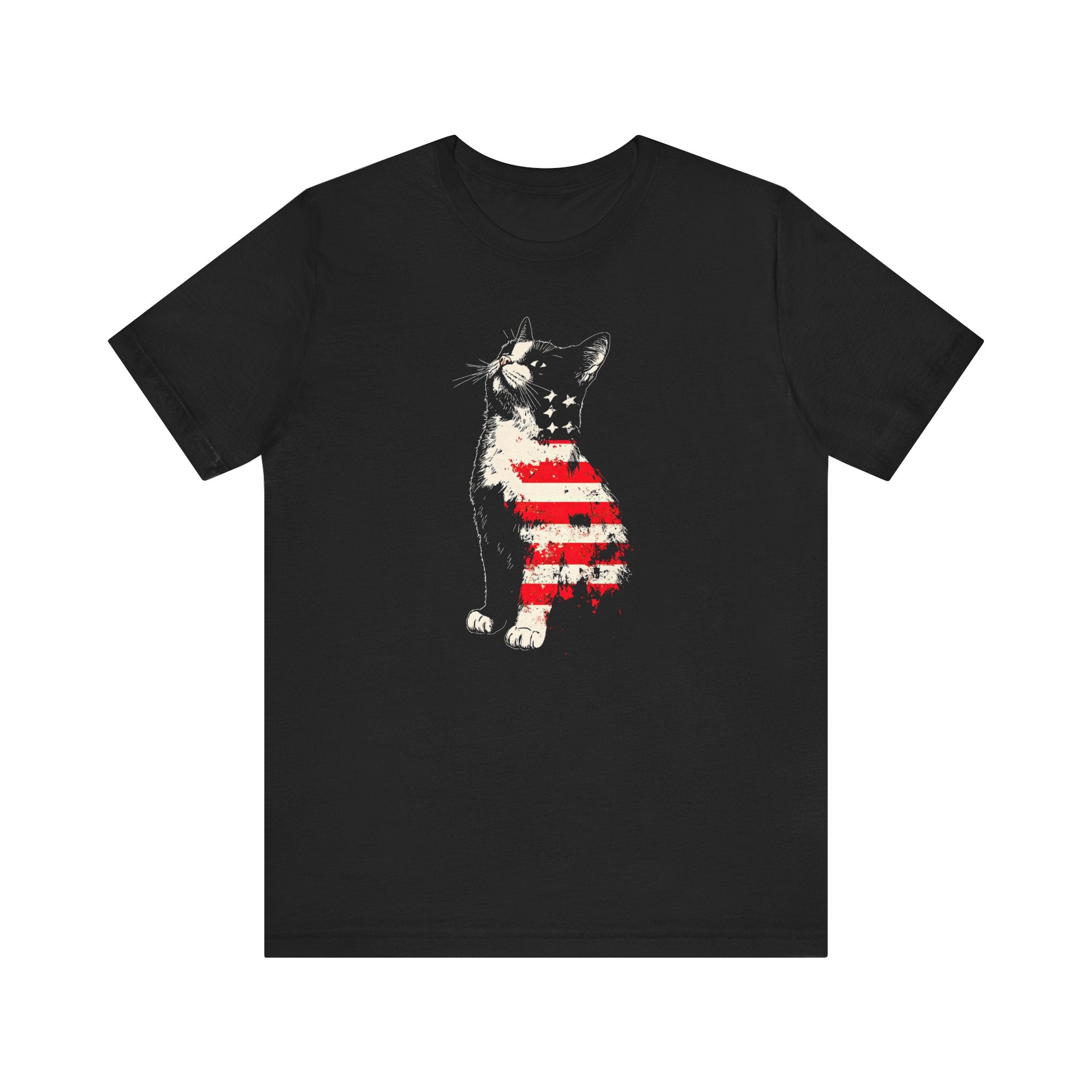 American Flag Cat T-Shirt