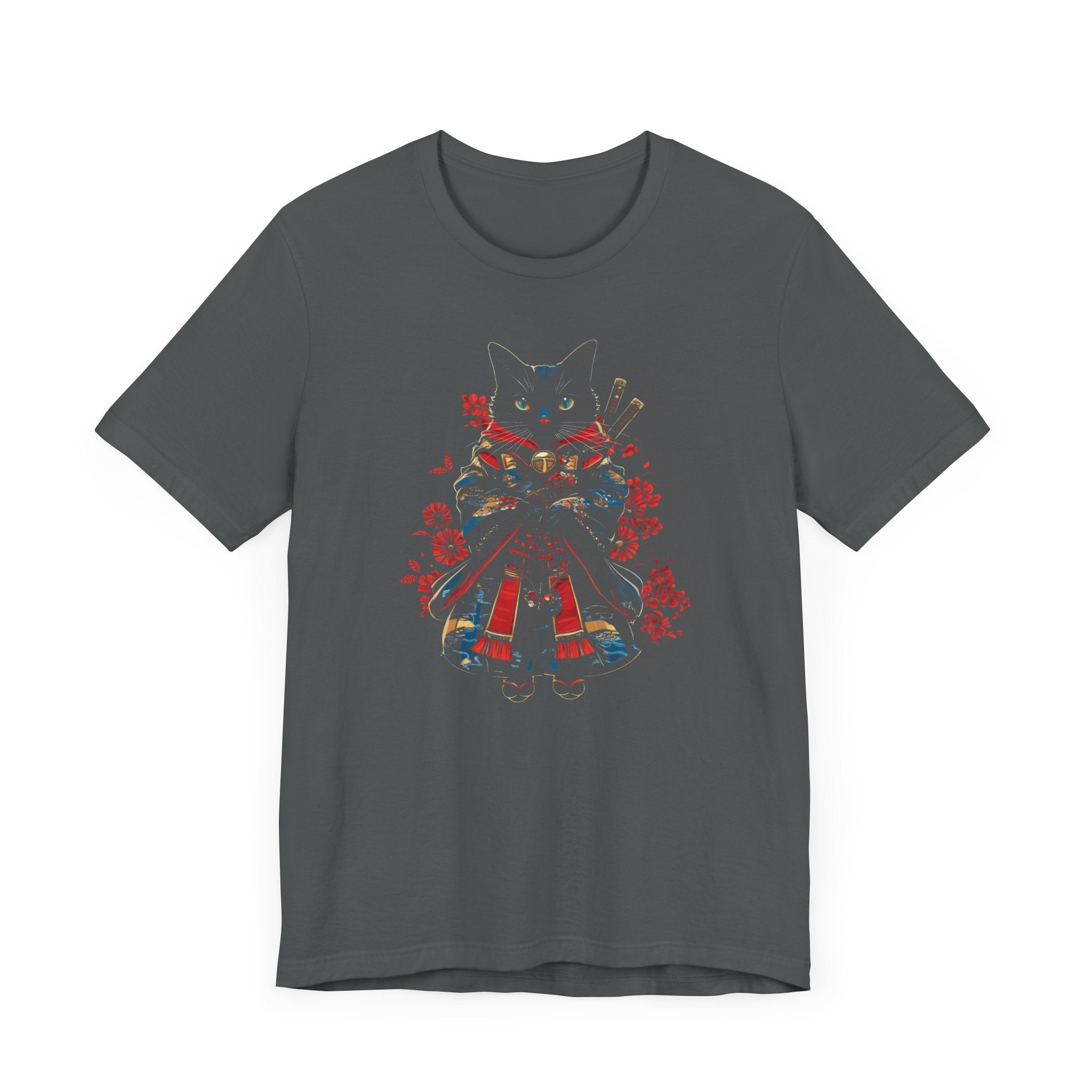 Black Samurai Cat T-Shirt