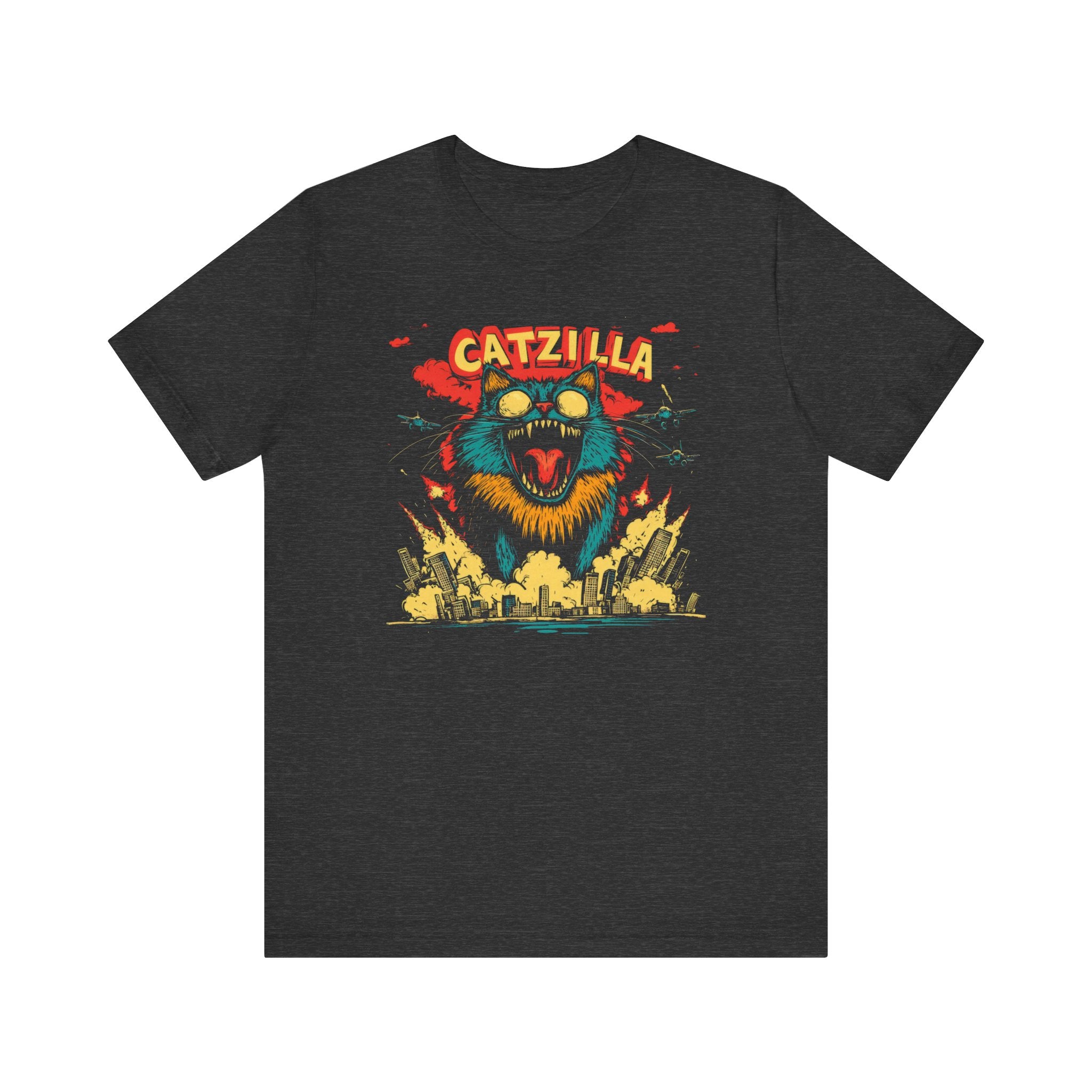 Catzilla City Destroyer T-Shirt Fierce Cat Graphic Design