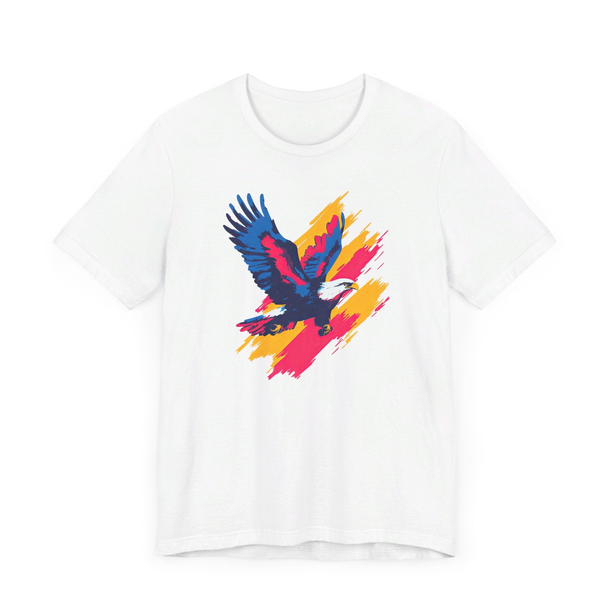 Vibrant Eagle T-Shirt Bold Brushstroke Design