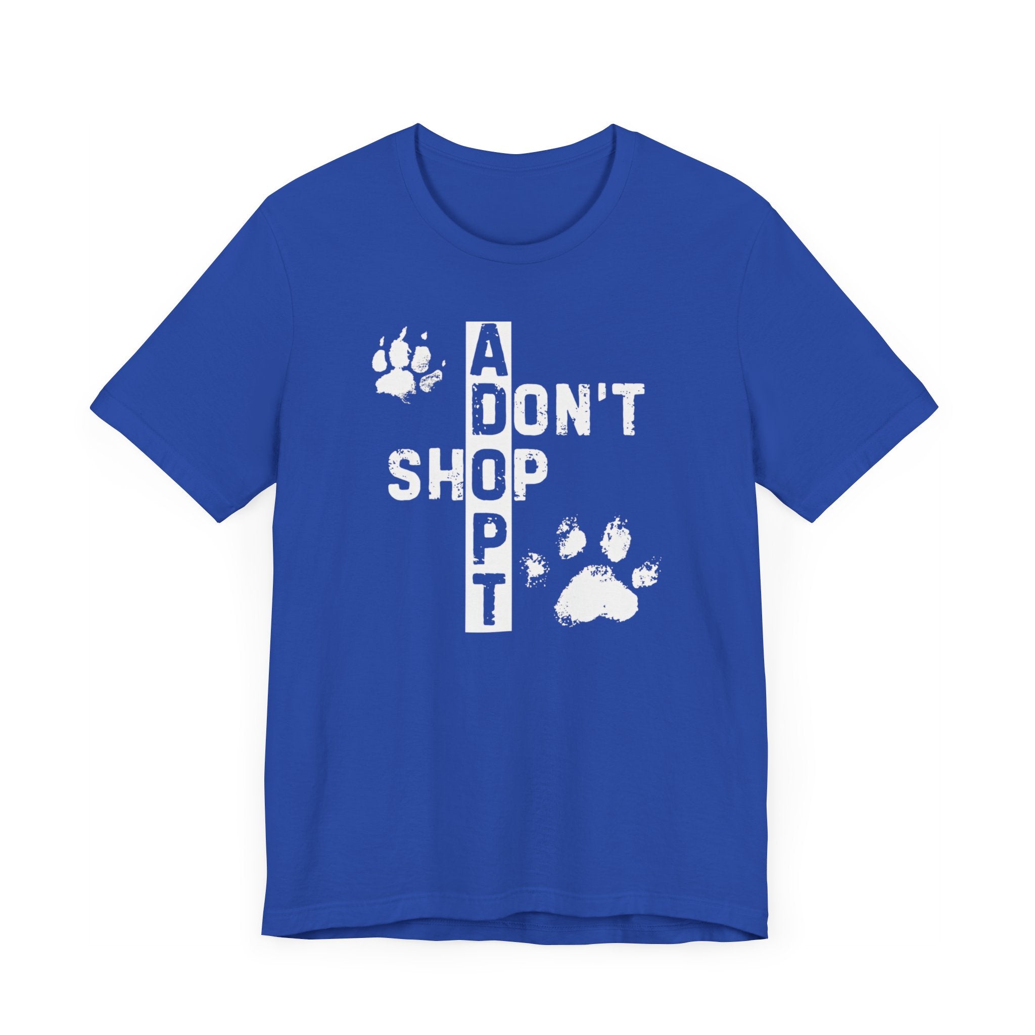 Adopt Don’t Shop T-Shirt - Paw Print Rescue Tee