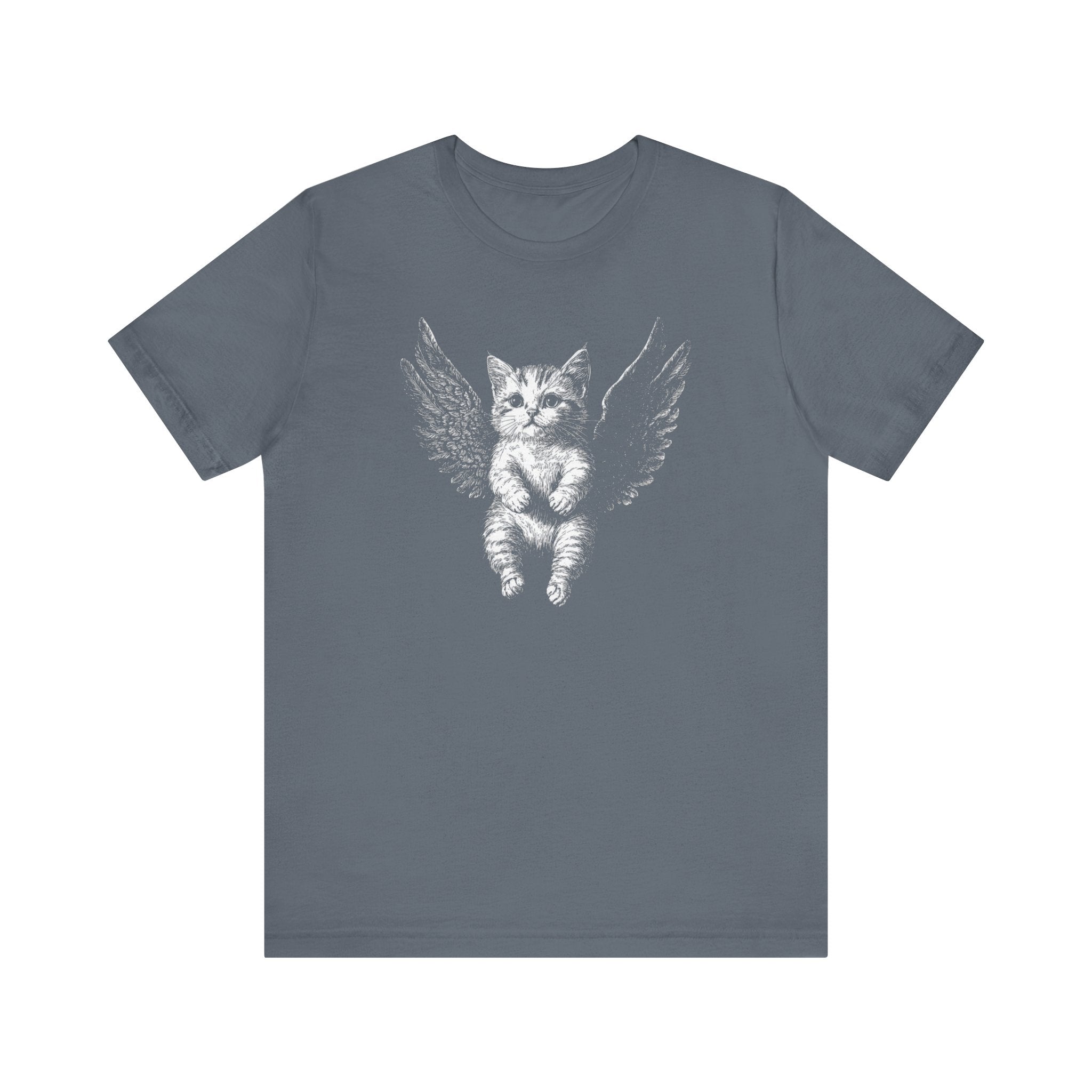 Angel Kitten with Wings Graphic T-Shirt