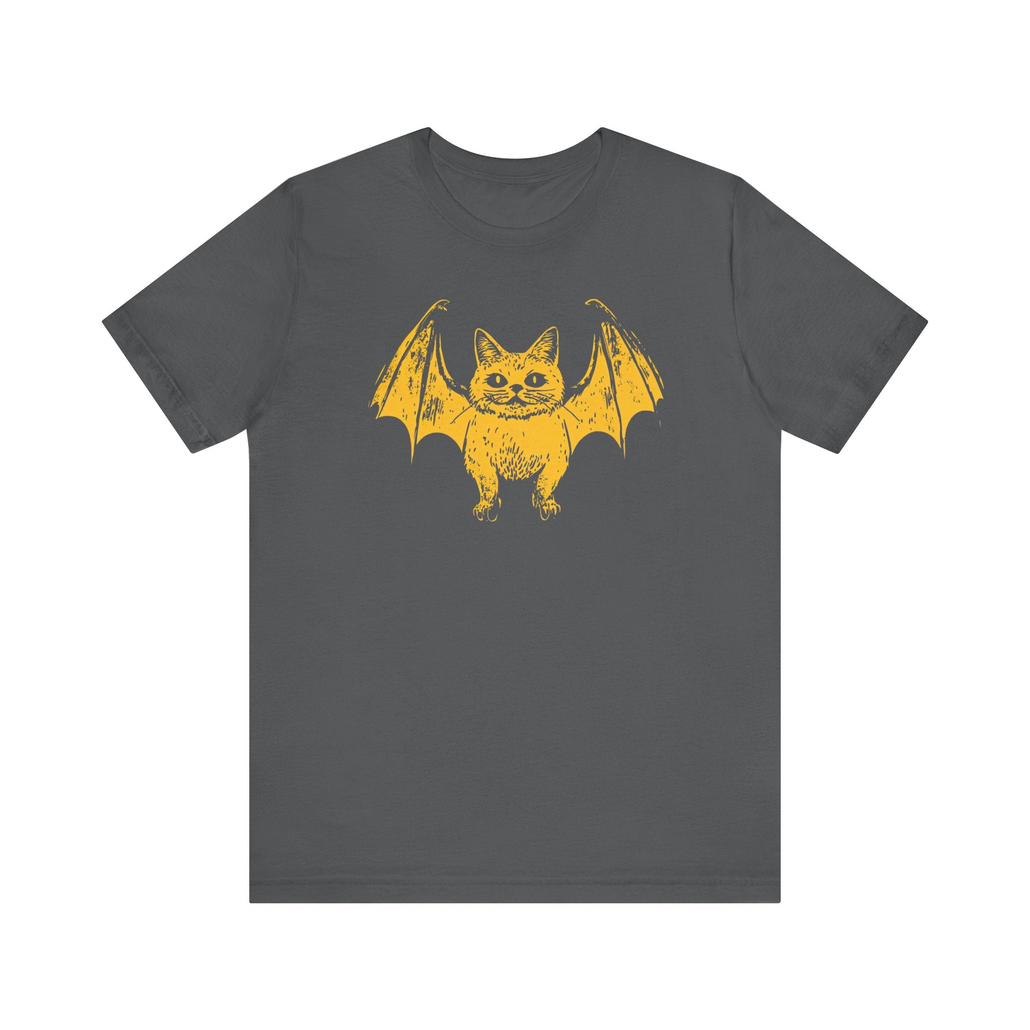 Bat Cat Hybrid T-Shirt - Spooky and Cute Halloween Design