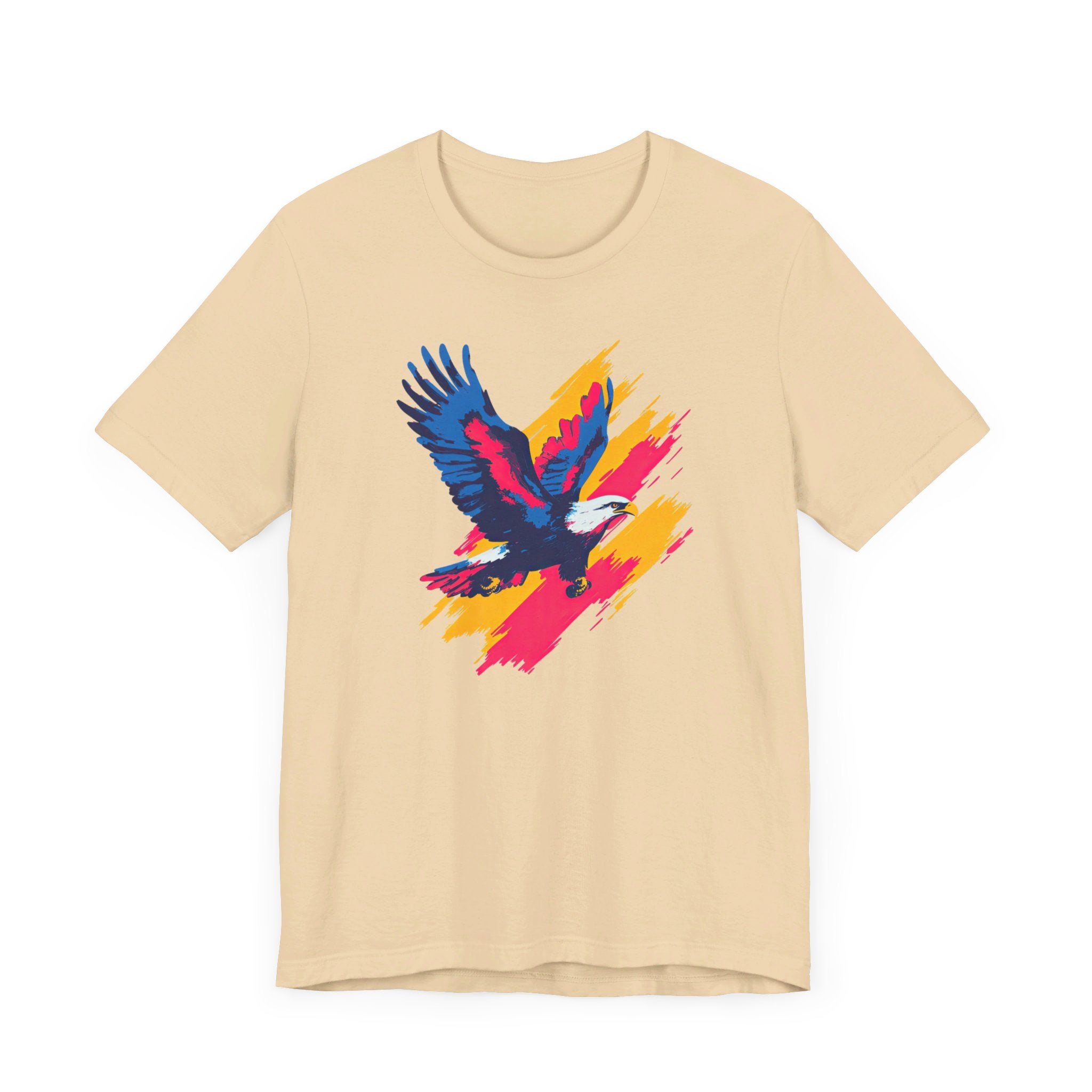 Vibrant Eagle T-Shirt Bold Brushstroke Design