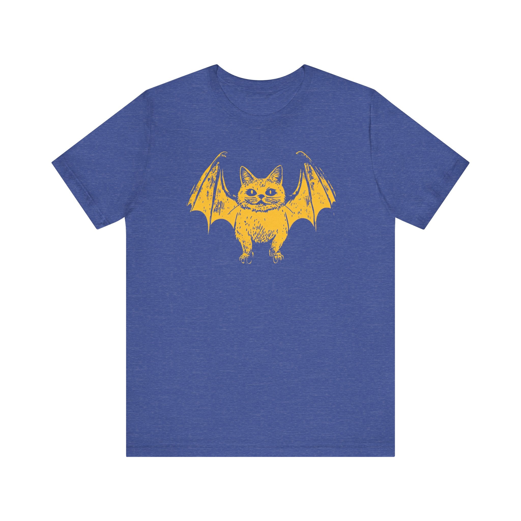 Bat Cat Hybrid T-Shirt - Spooky and Cute Halloween Design