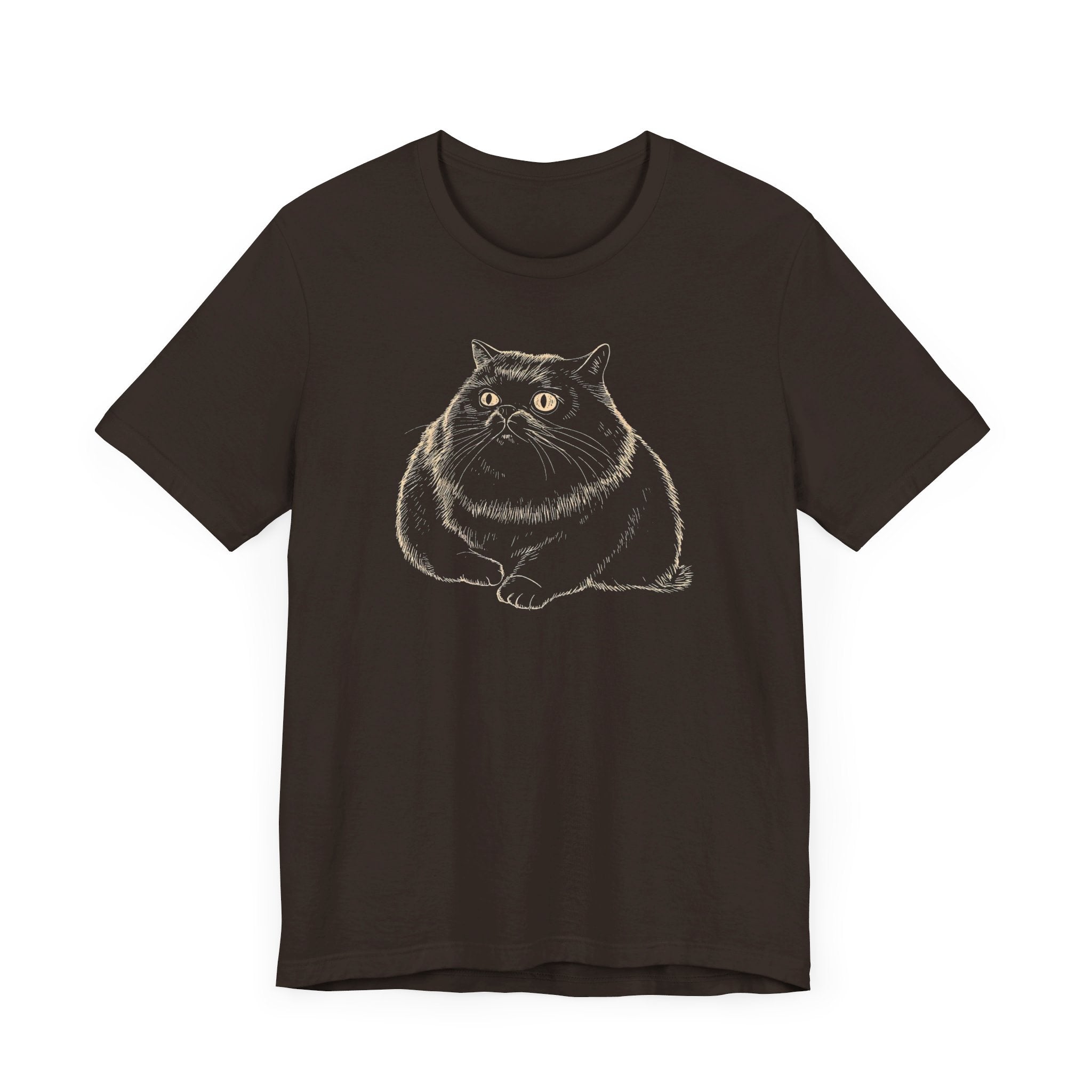 Charming Black Cat T-Shirt – Adorable Feline Lover Tee