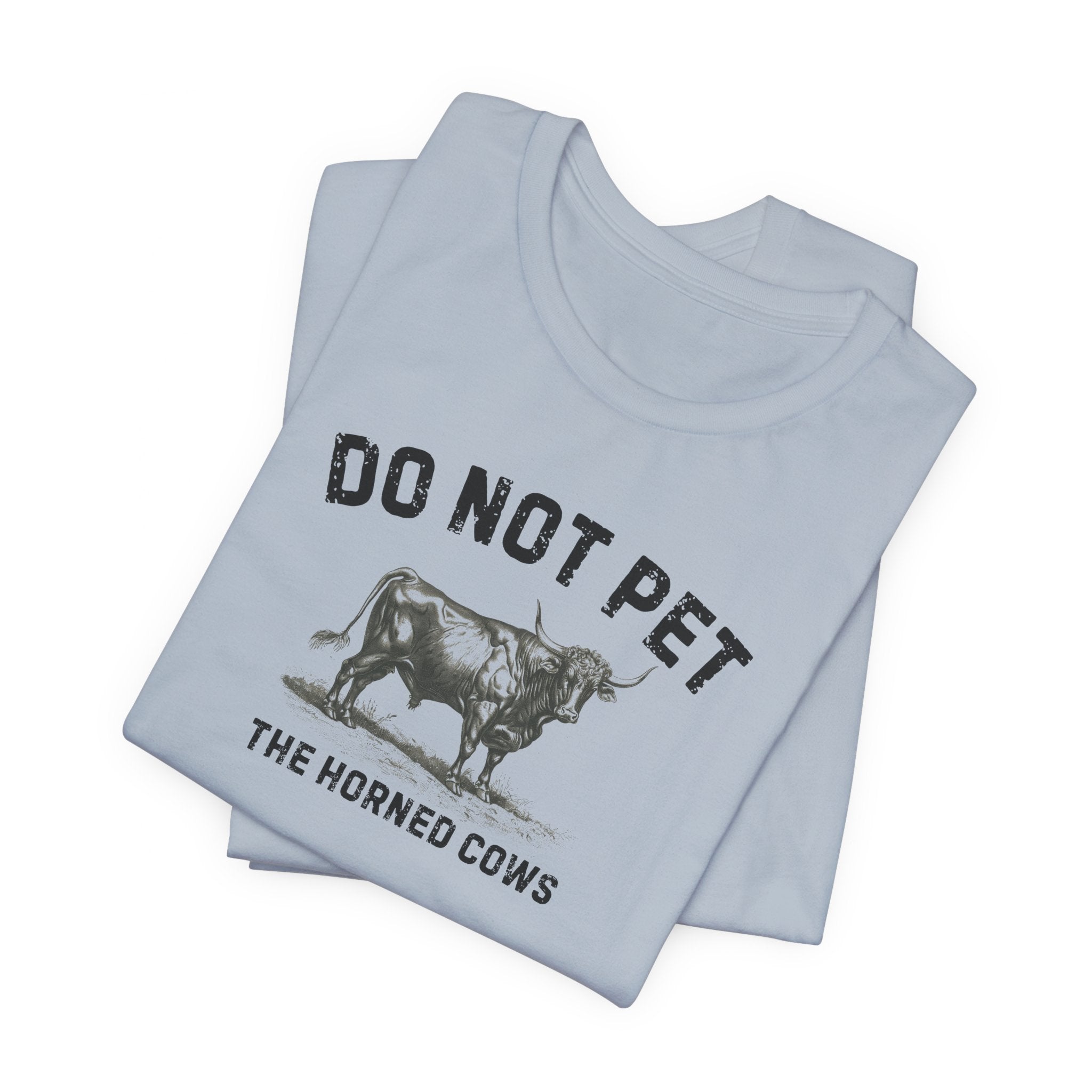 Do Not Pet The Horned Cows Shirt Funny Bull Lover Tee