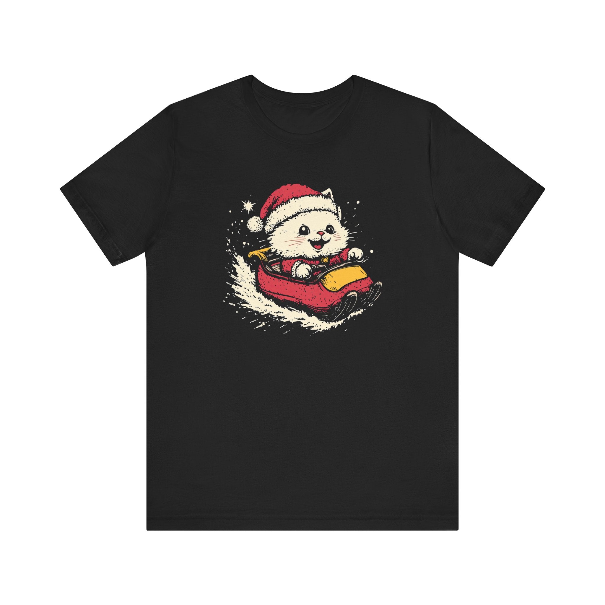 Festive Cat Sledding T-Shirt