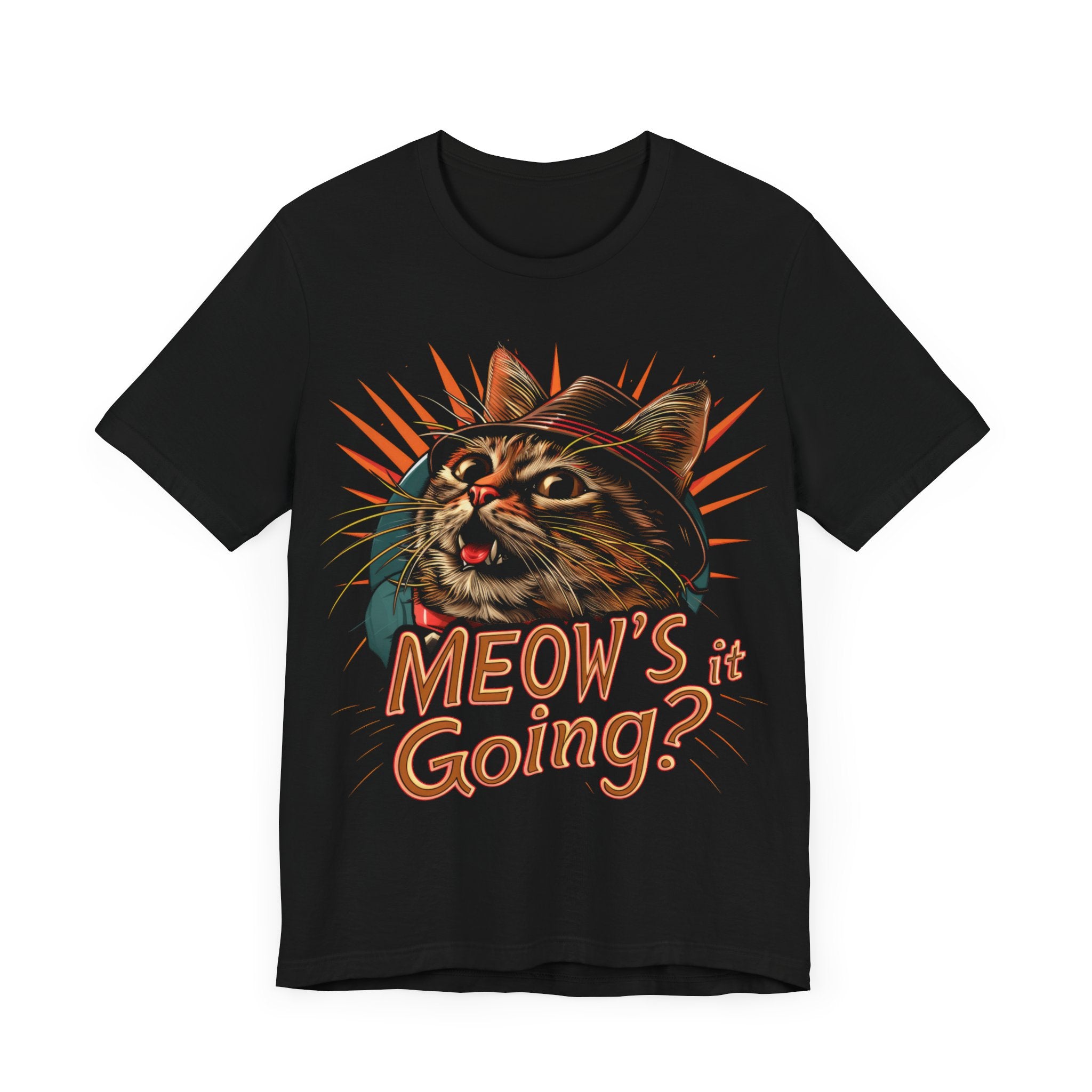 Meow’s It Going Cat T-Shirt Funny Cat Lover Tee
