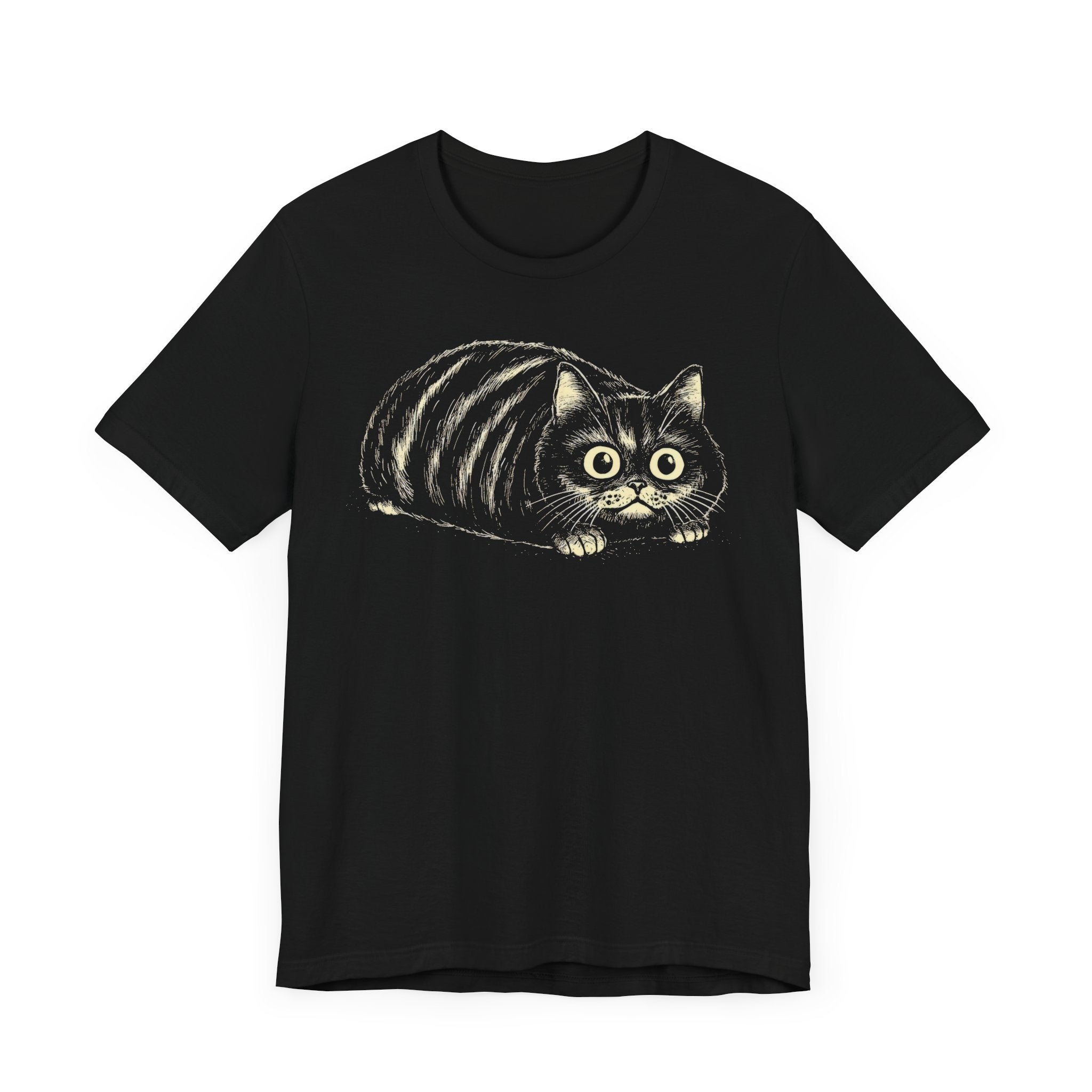 Wide-Eyed Cat Graphic Tee