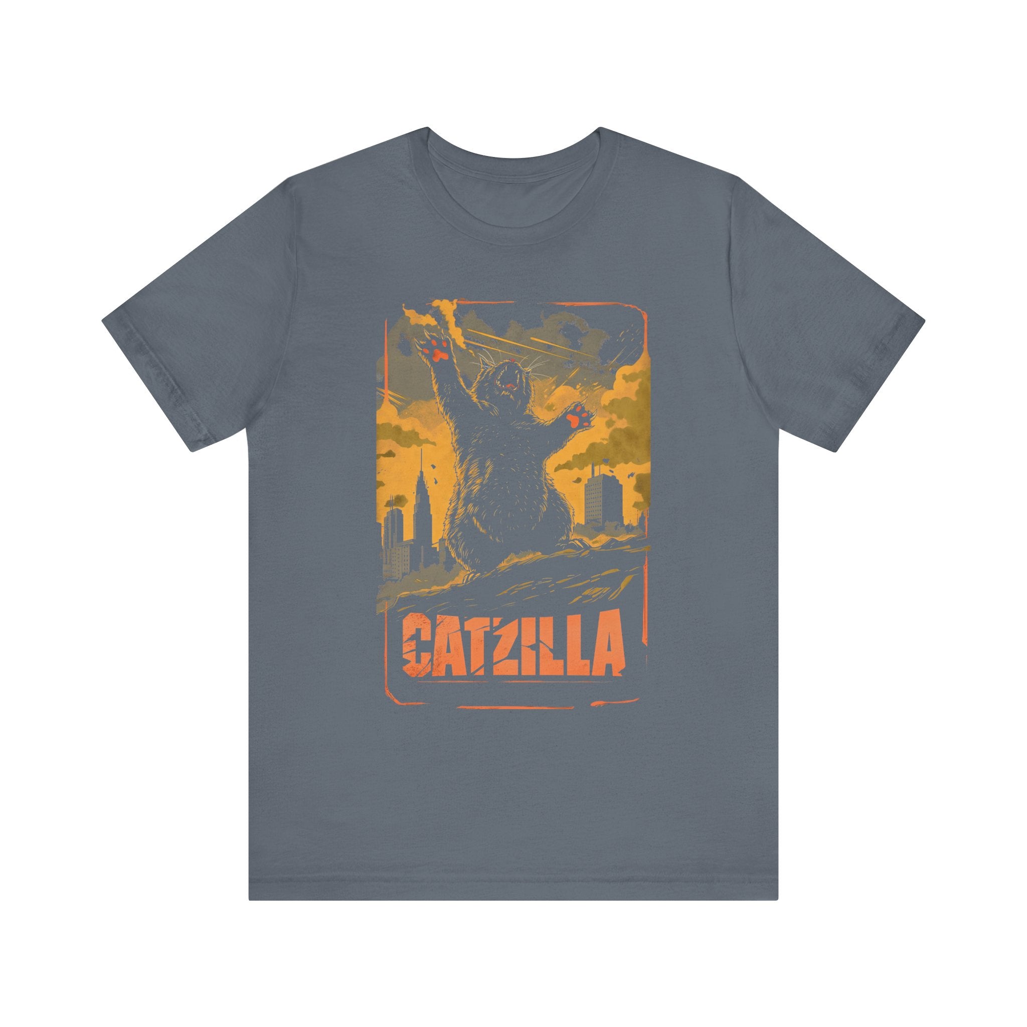 Catzilla Rise T-Shirt Epic Cat Monster Design