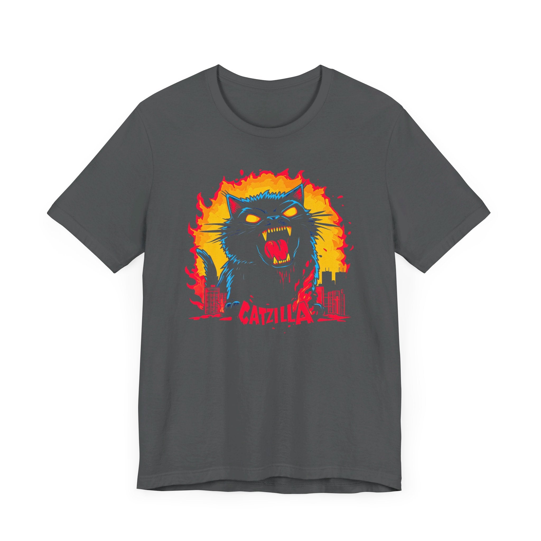 Catzilla Fury T-Shirt Fierce Cat Attack Design