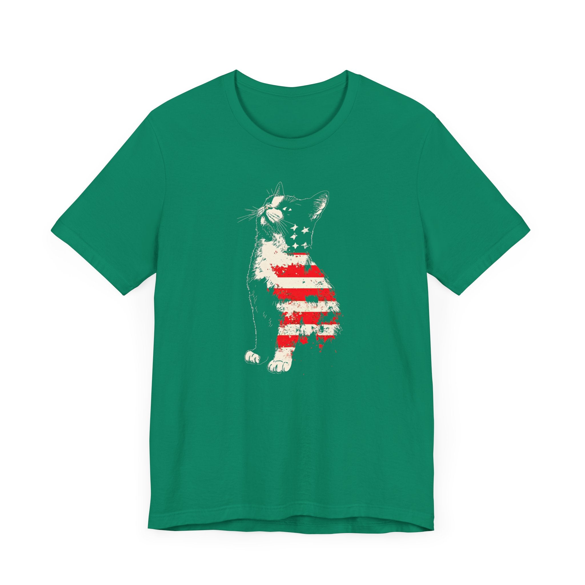 American Flag Cat T-Shirt