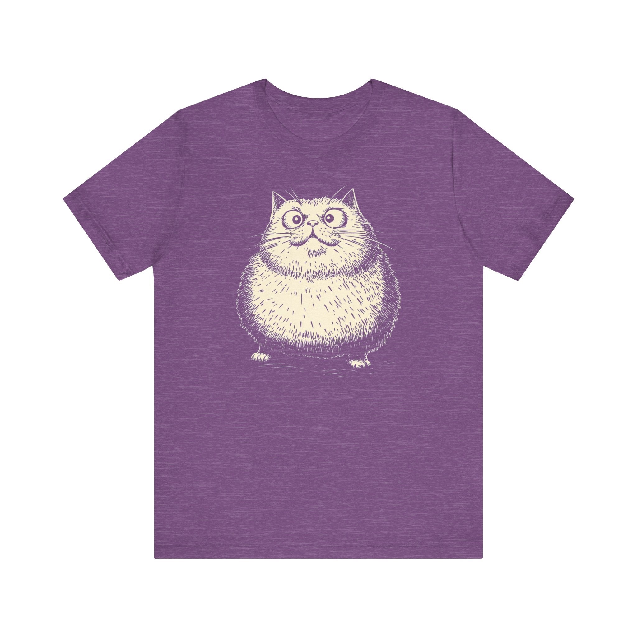 Adorable Chonky Cat T-Shirt Cute Cartoon Cat Design