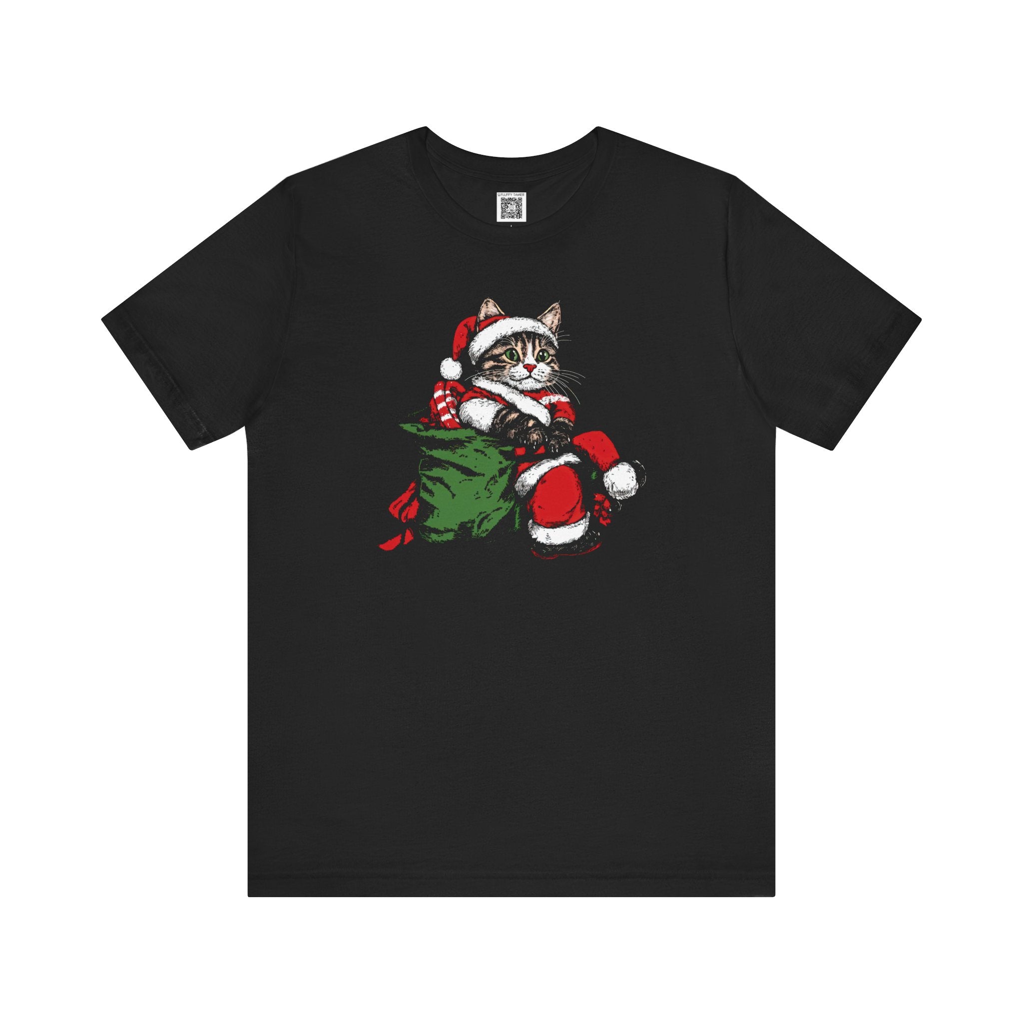 Festive Cat Santa T-Shirt