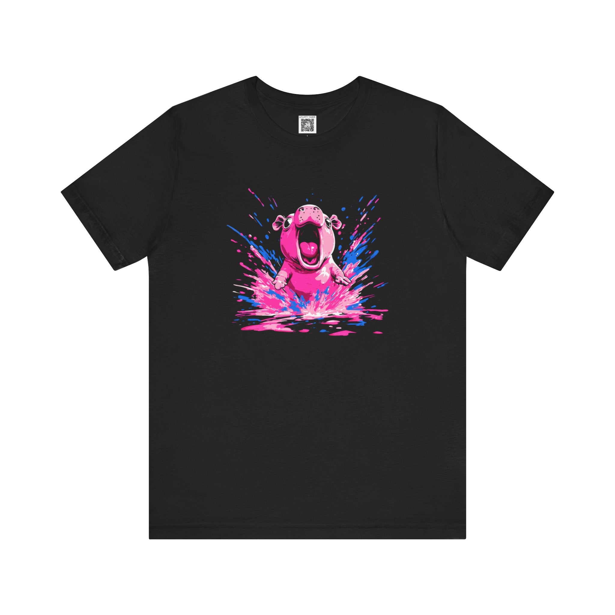 Vibrant Hippo Splash T-Shirt