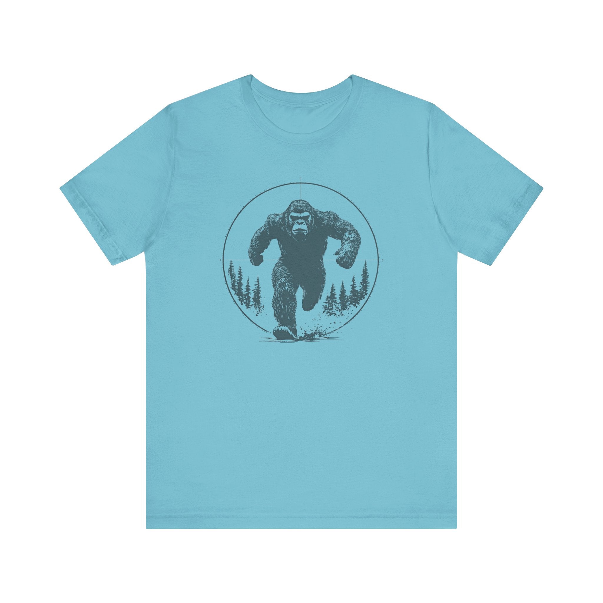 Bigfoot in Crosshairs T-Shirt Funny Adventure Design