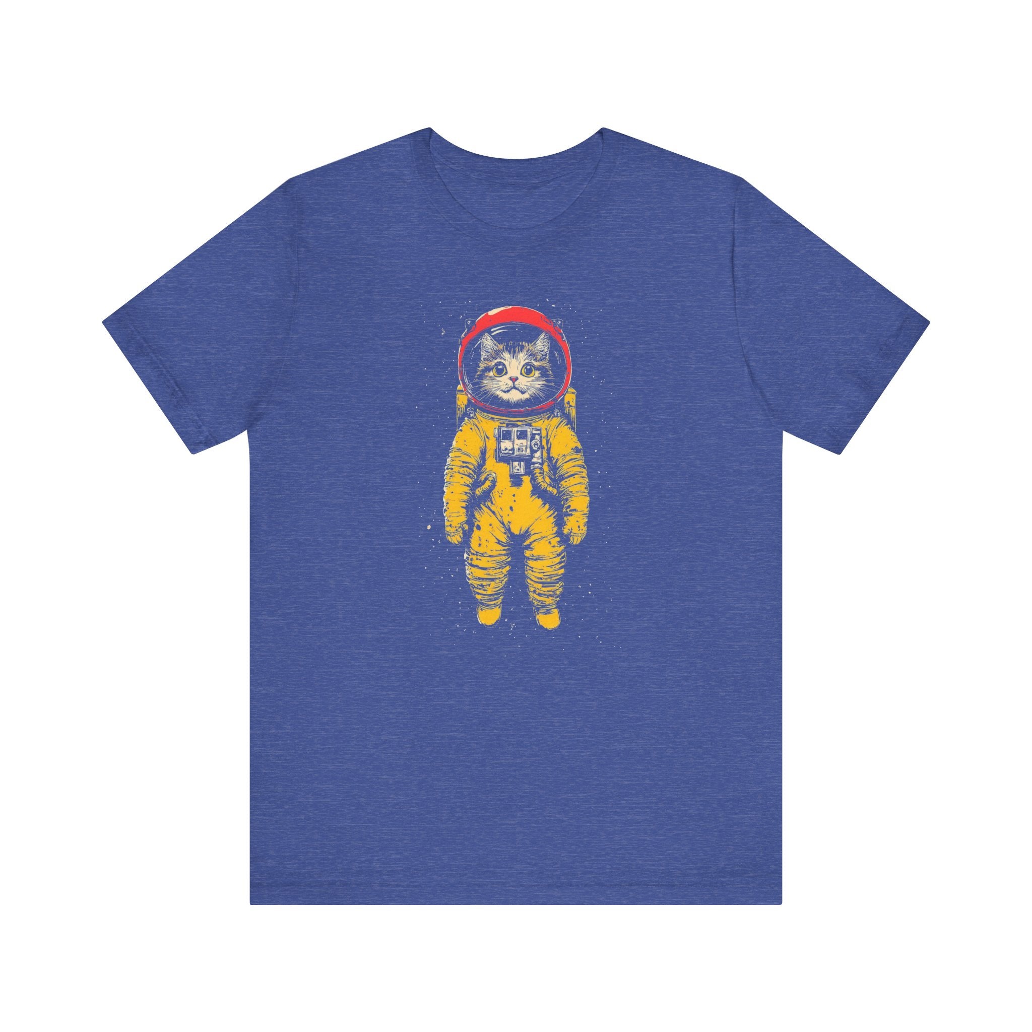 Yellow Space Suit Cat Astronaut Graphic Tee