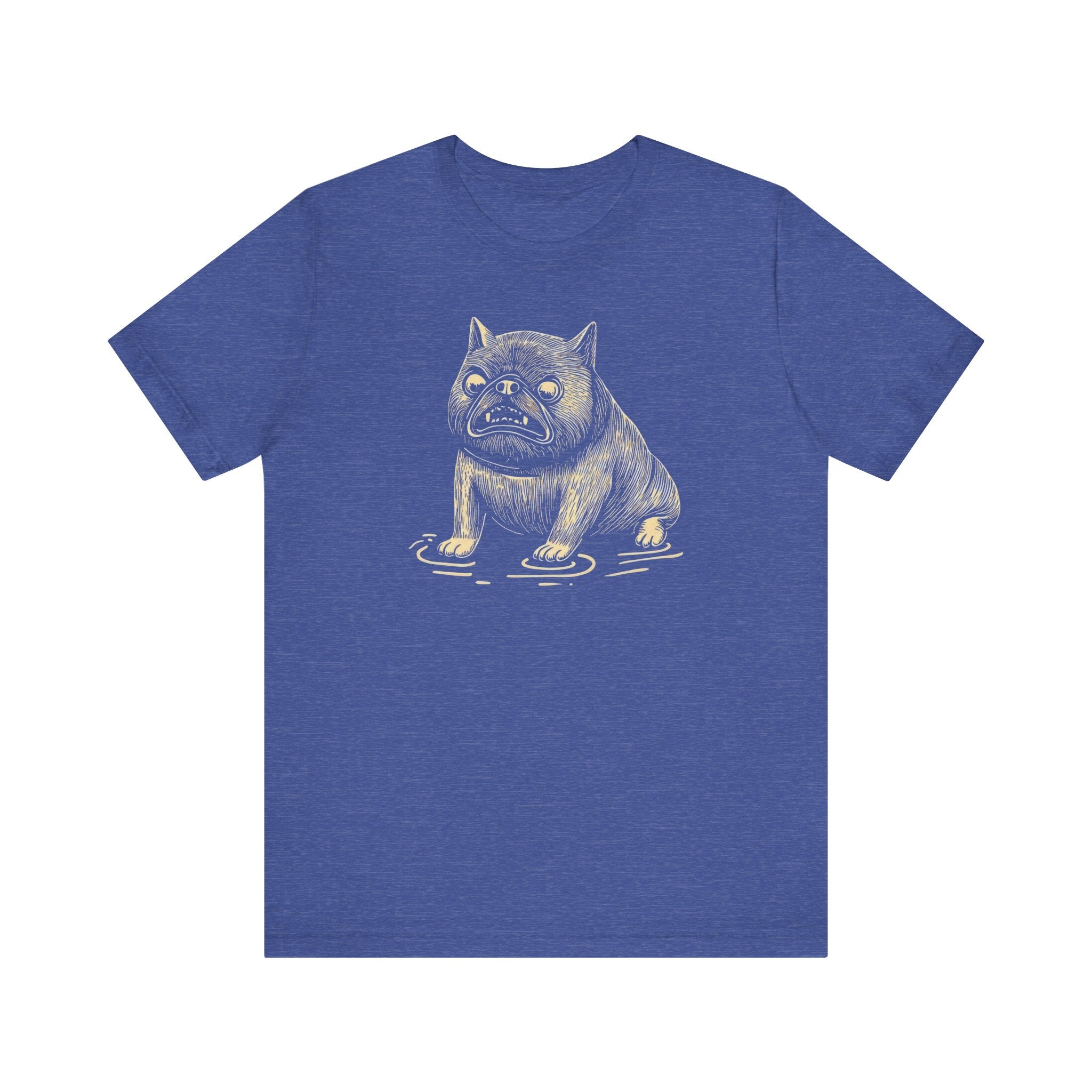 Grumpy Bulldog in a Puddle T-Shirt