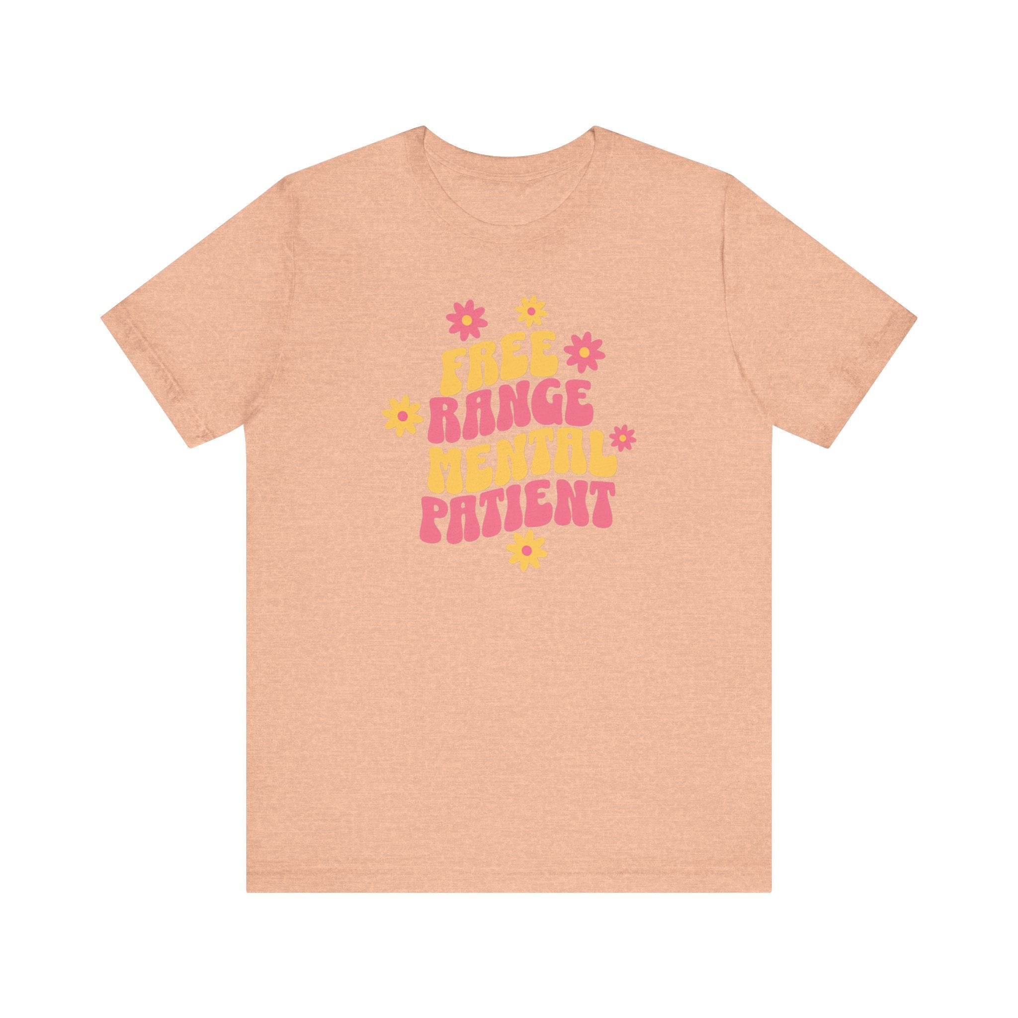 Free Range Mental Patient T-Shirt - Fun Retro Graphic Tee