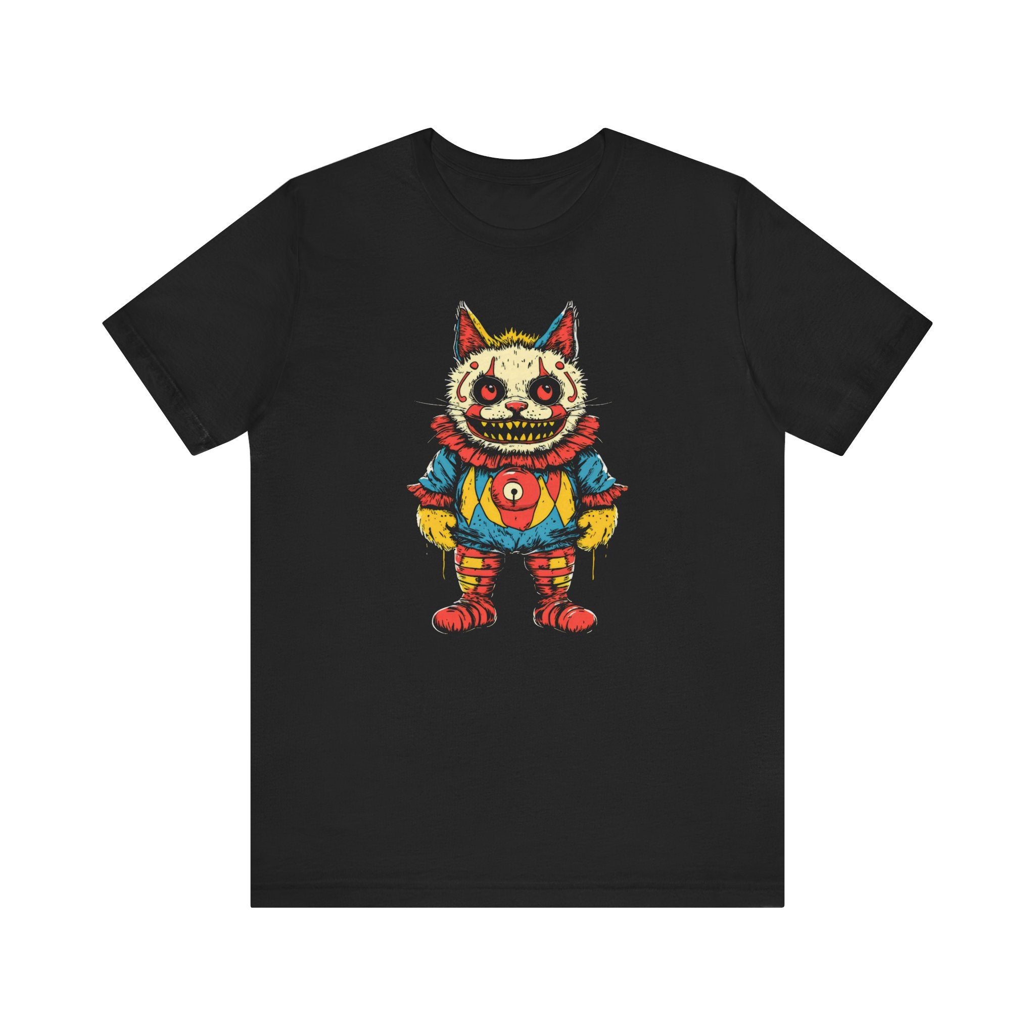 Sinister Clown Cat Graphic Tee