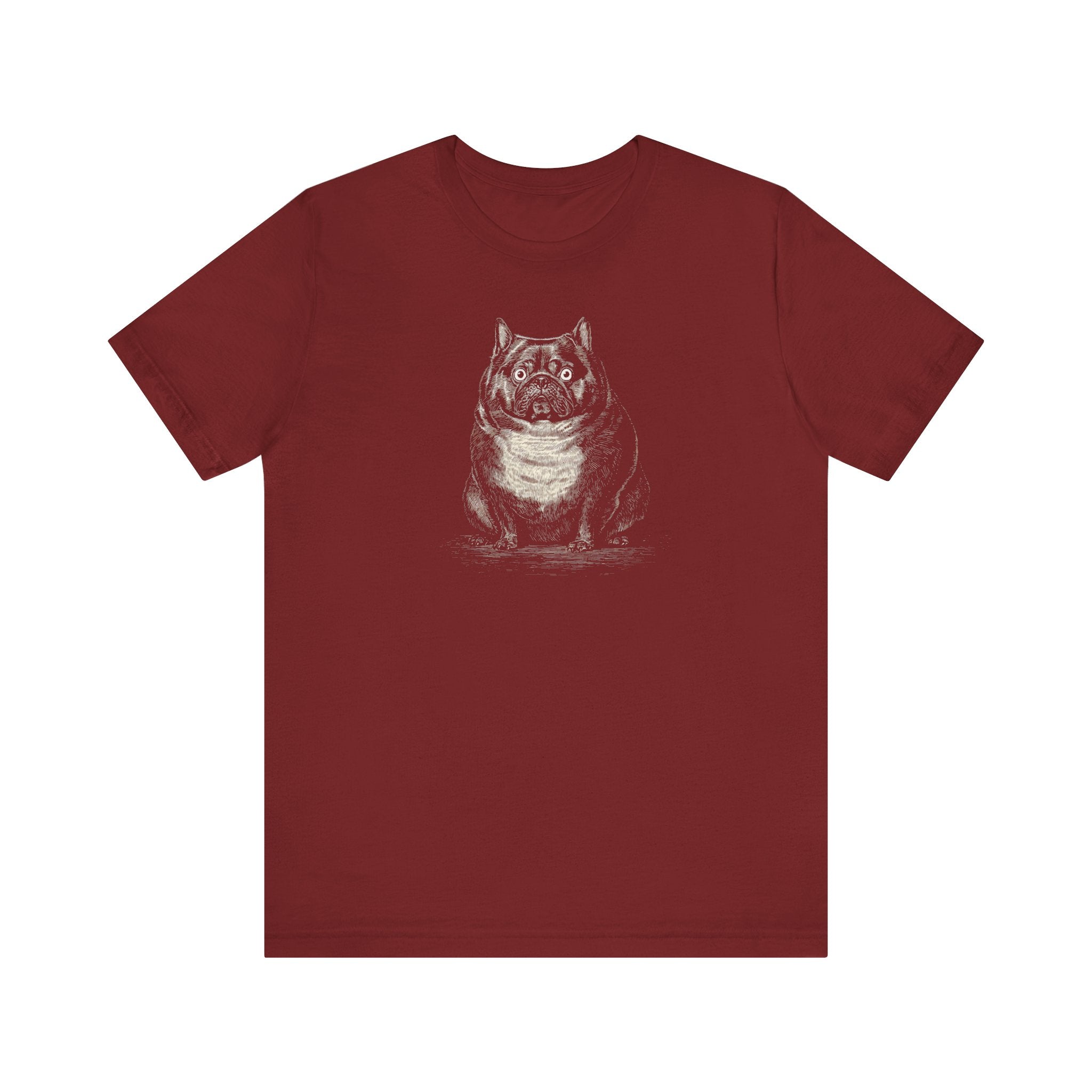 Surprised Bulldog Graphic T-Shirt