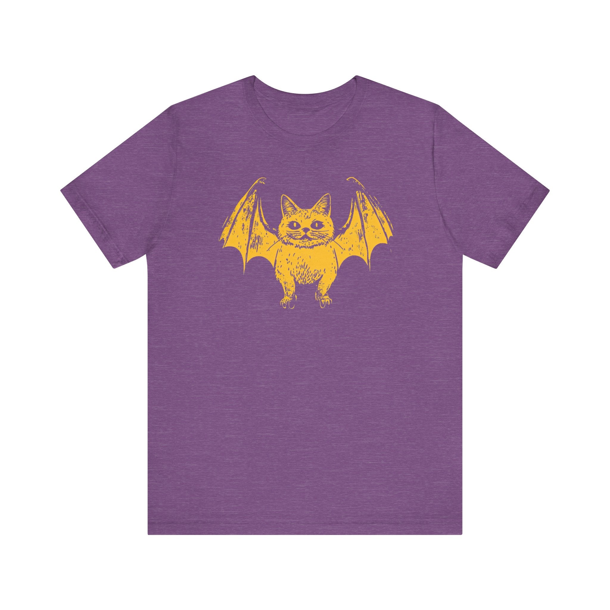 Bat Cat Hybrid T-Shirt - Spooky and Cute Halloween Design