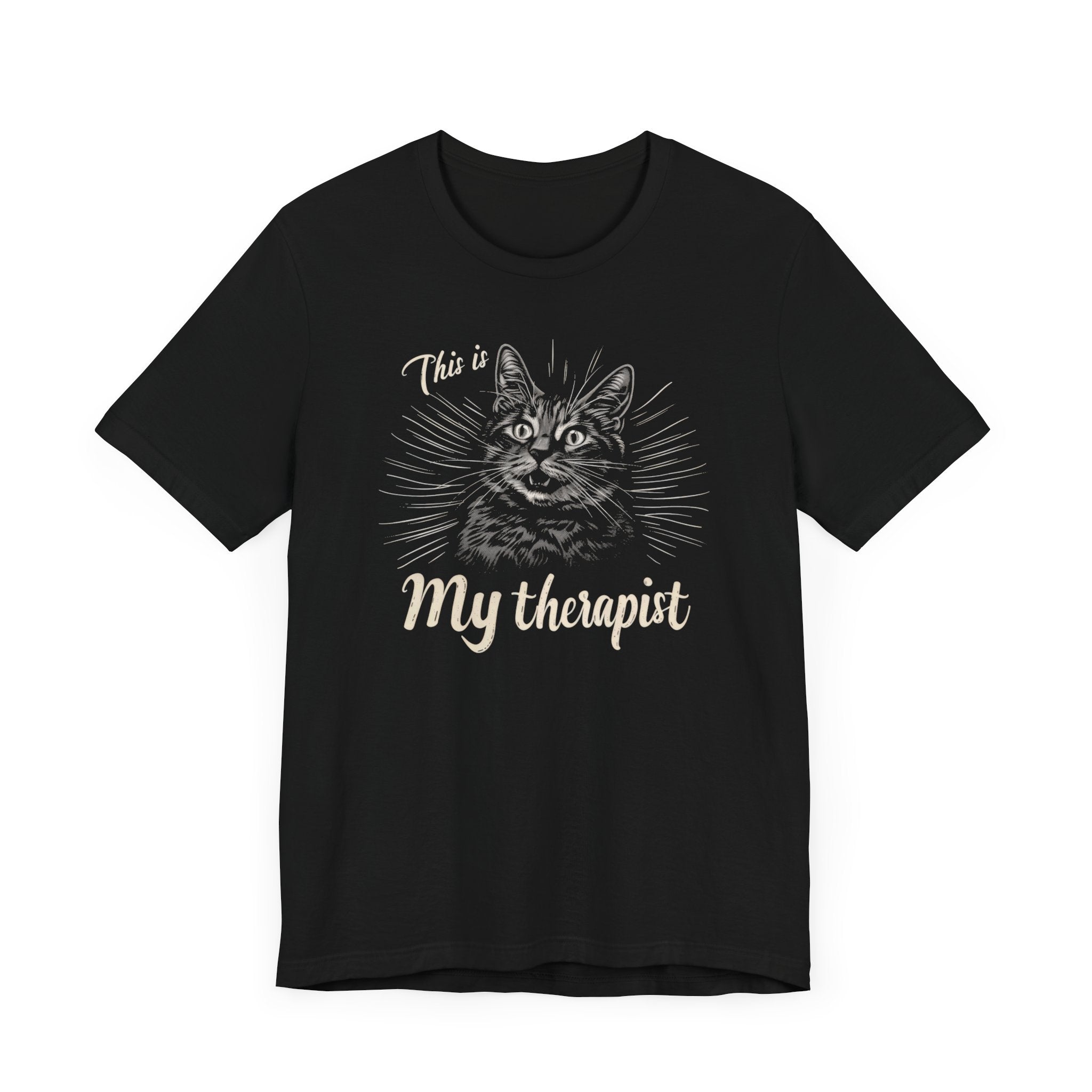 This Is My Therapist Cat Shirt Funny Cat Lover Tee