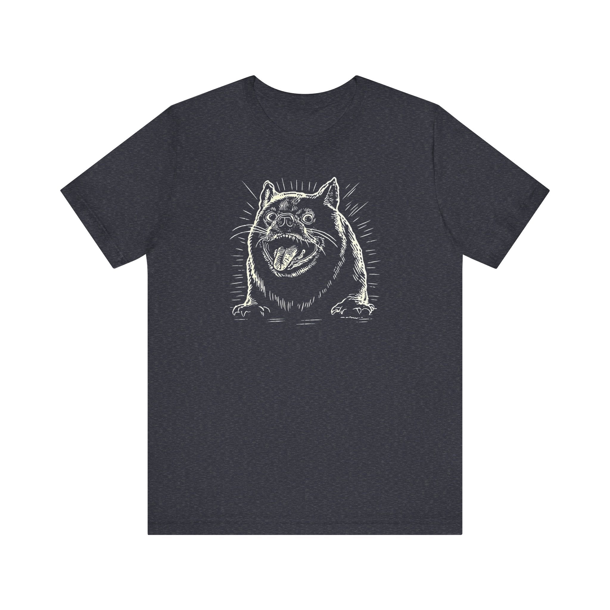 Excited Bulldog Graphic T-Shirt