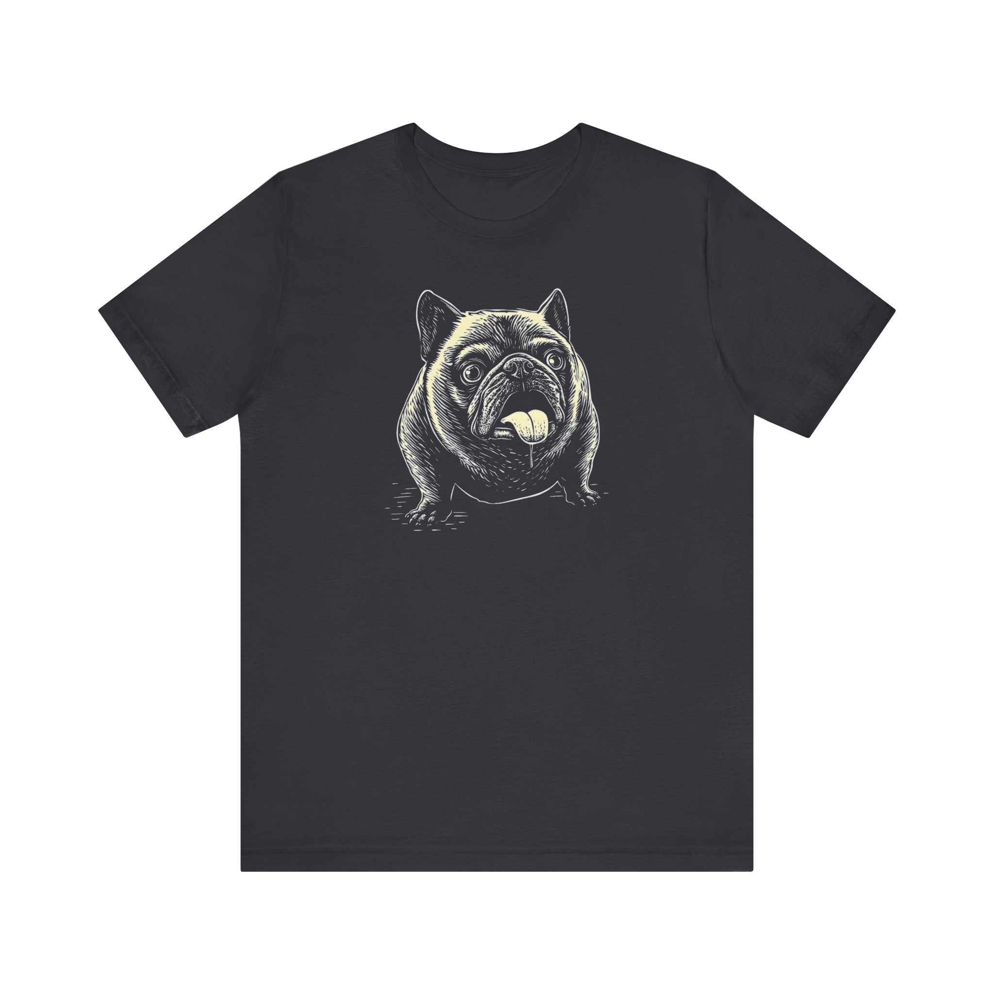 Grumpy French Bulldog Cartoon T-Shirt