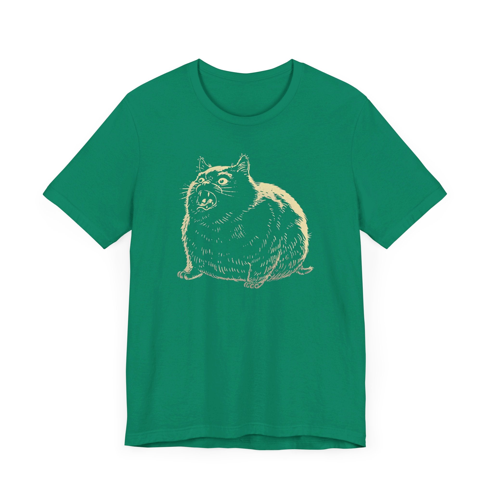 Angry Cat Vintage Style T-Shirt