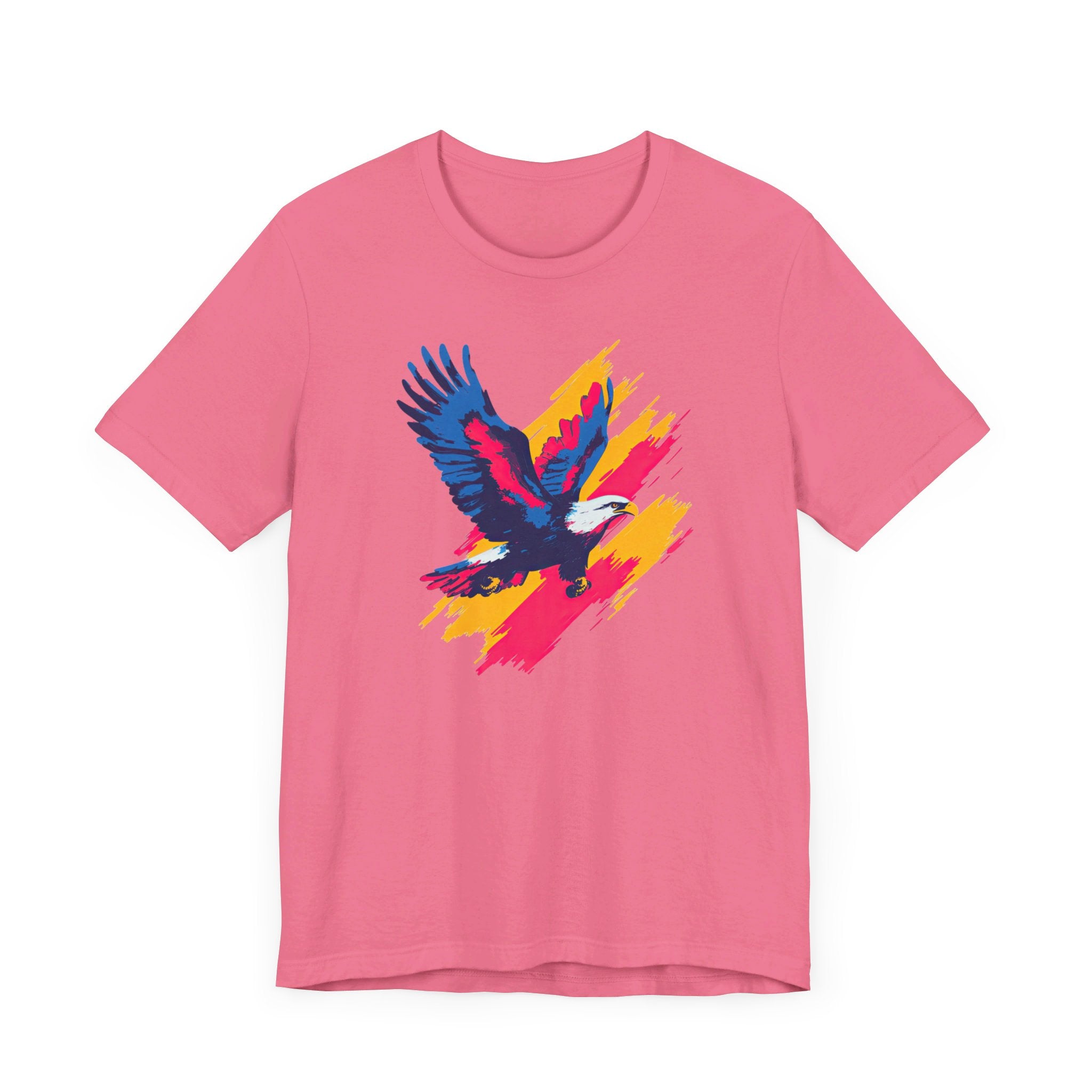 Vibrant Eagle T-Shirt Bold Brushstroke Design