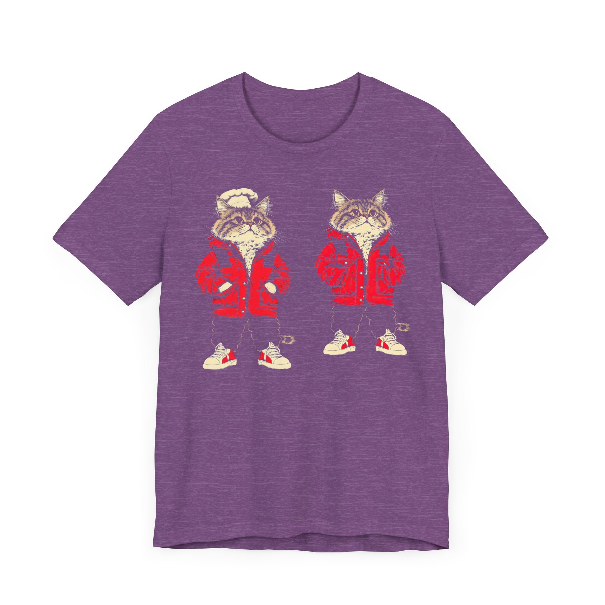 Twin Cool Cats in Red Jackets Graphic Tee