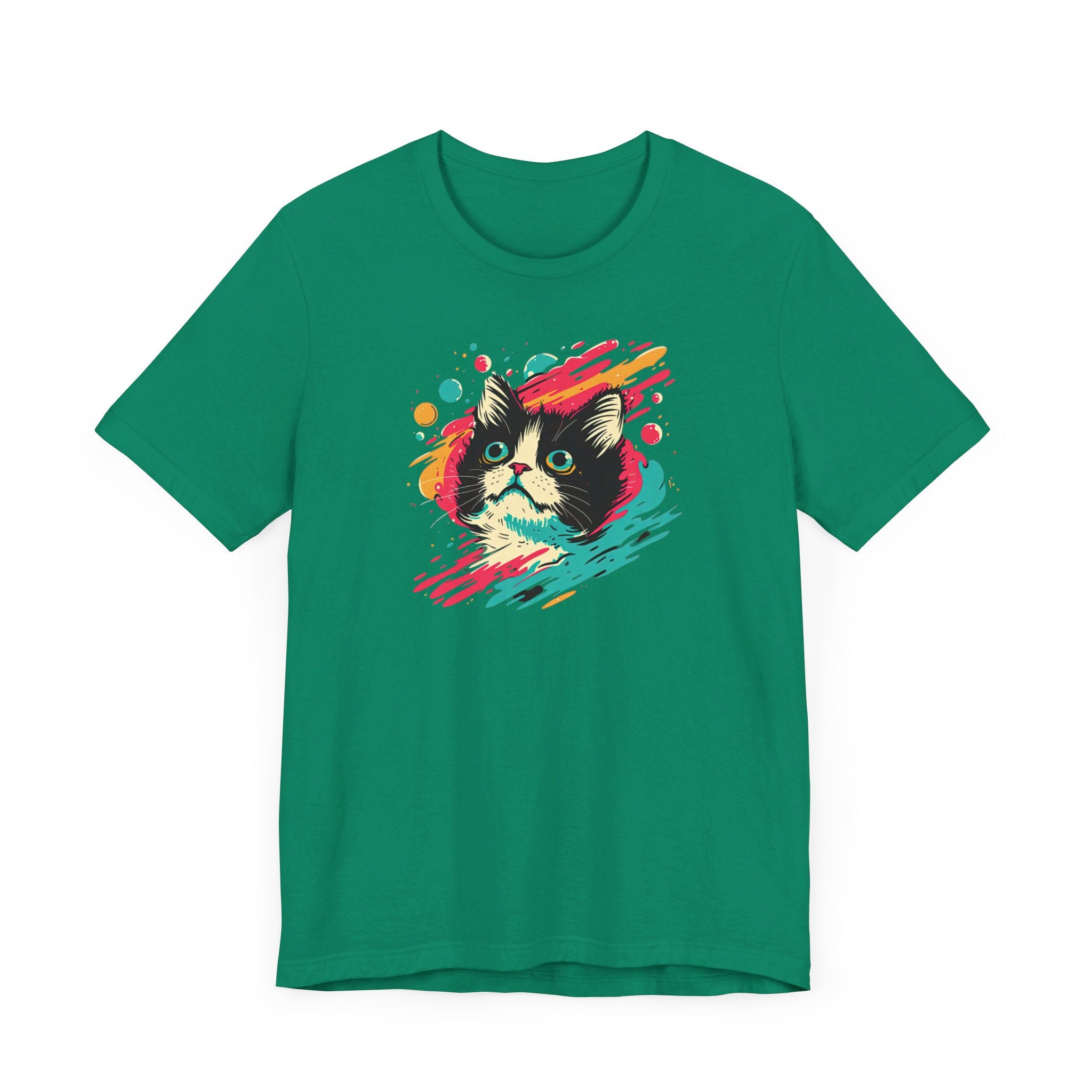 Psychedelic Cat Art T-Shirt